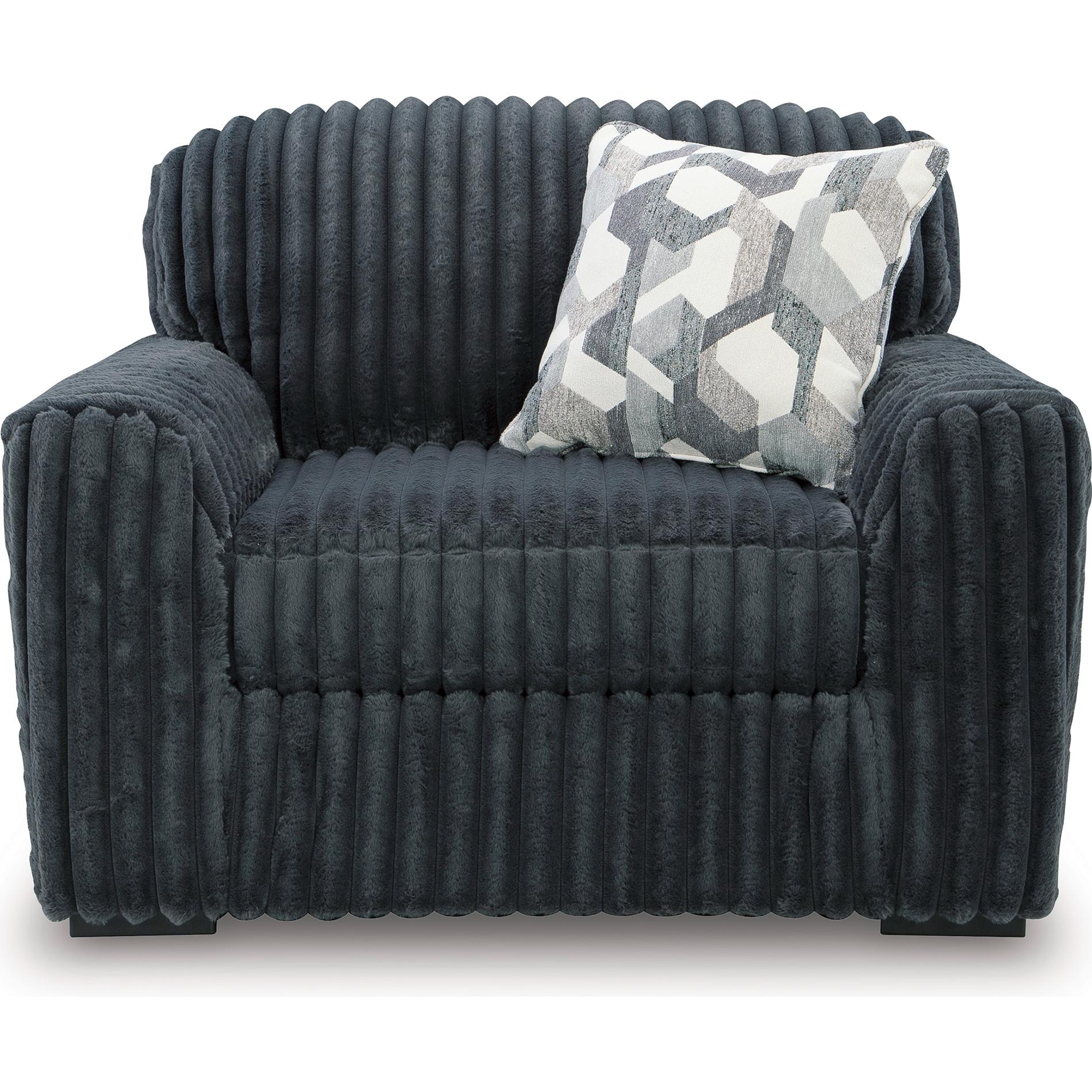  Signature Design by Ashley Midnight-Madness 9810523 Chair and a Half IMAGE 2