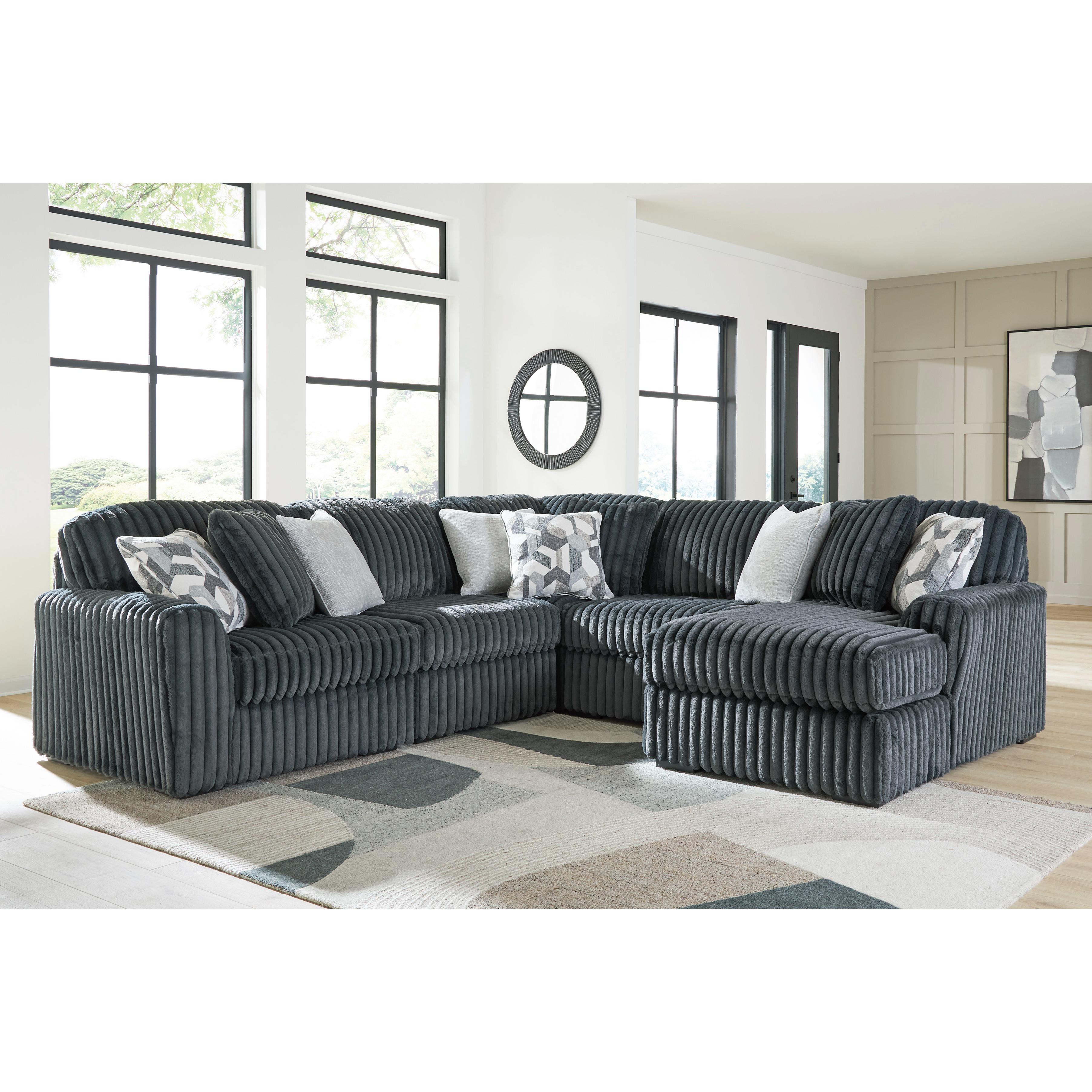  Signature Design by Ashley Midnight-Madness 98105S23 5 pc Sectional with Chaise IMAGE 1