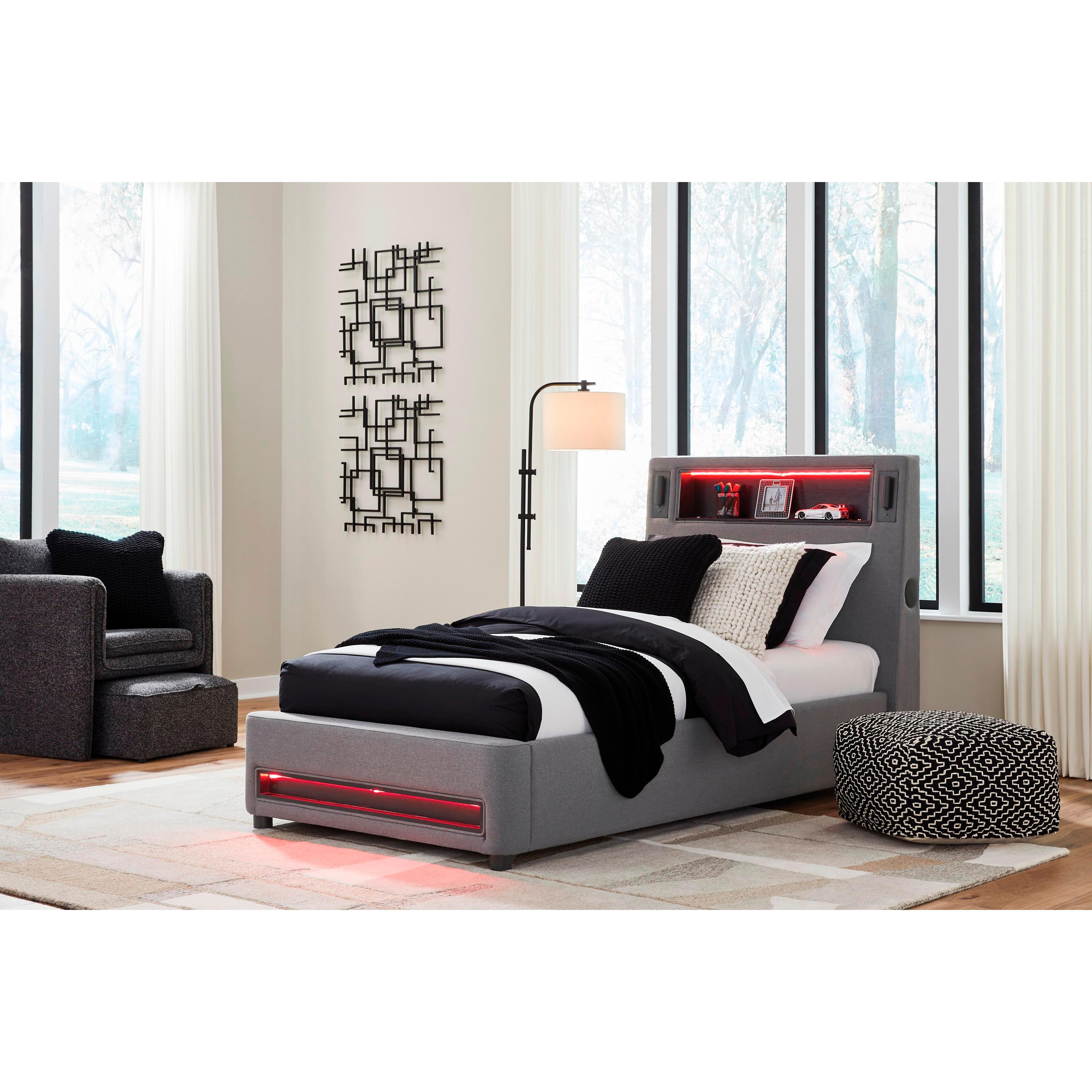  Signature Design by Ashley Verishaw PCB2721B23 Twin Upholstered Bed IMAGE 6