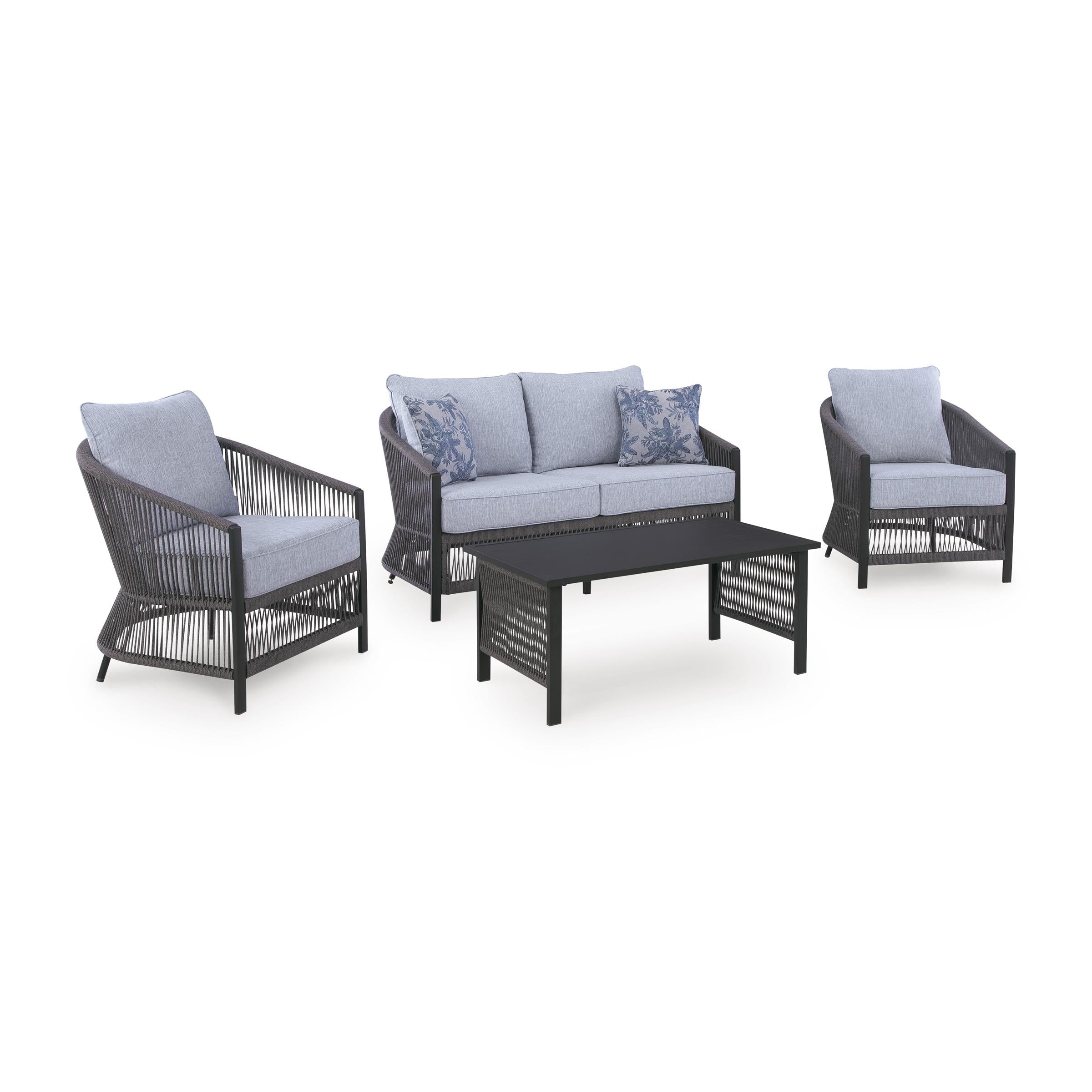  Signature Design by Ashley Bridges Beach PCP391-080 Love/Chairs/Table Set IMAGE 1