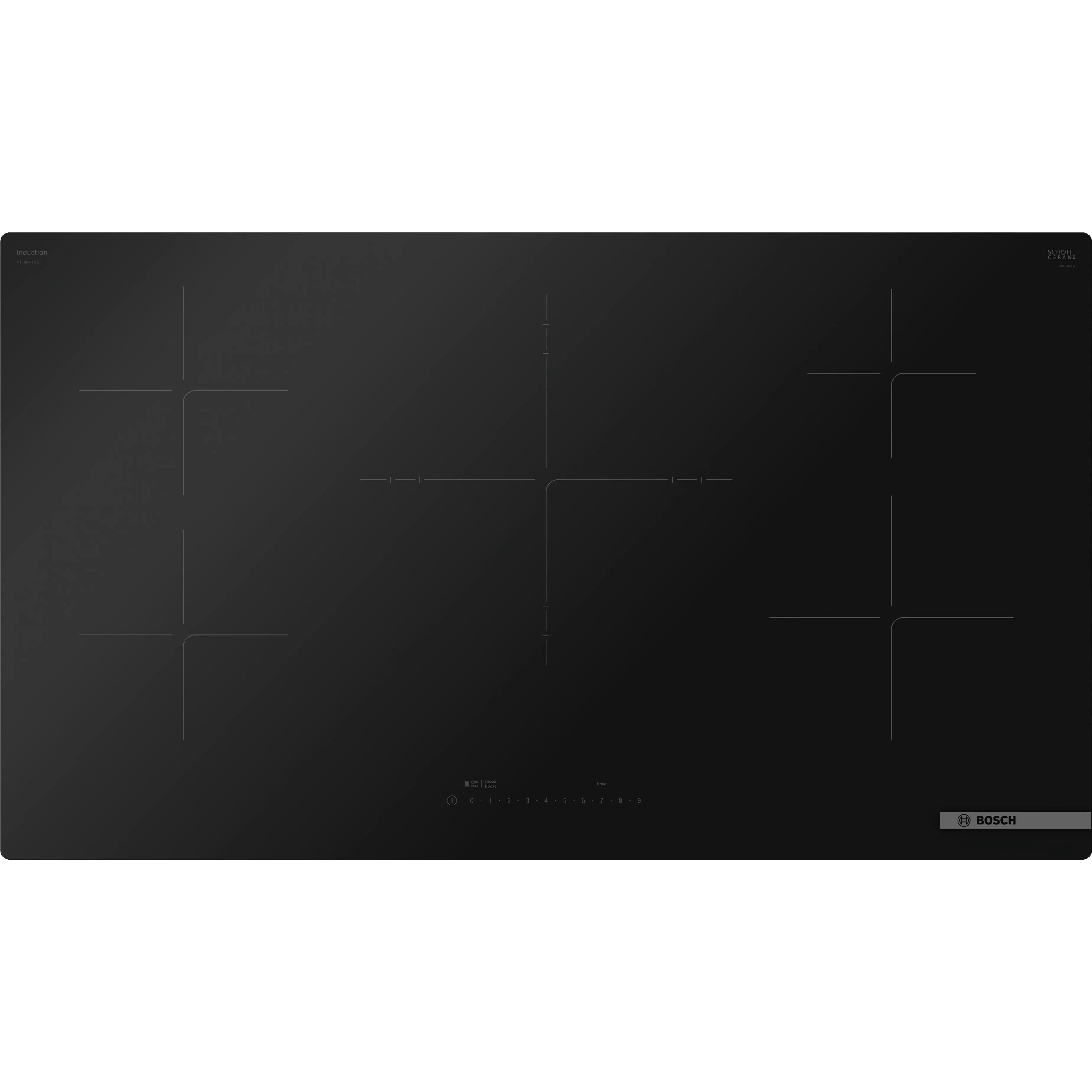  Bosch 36-inch Built-in Induction Cooktop with SpeedBoost® NIT5663UC IMAGE 1