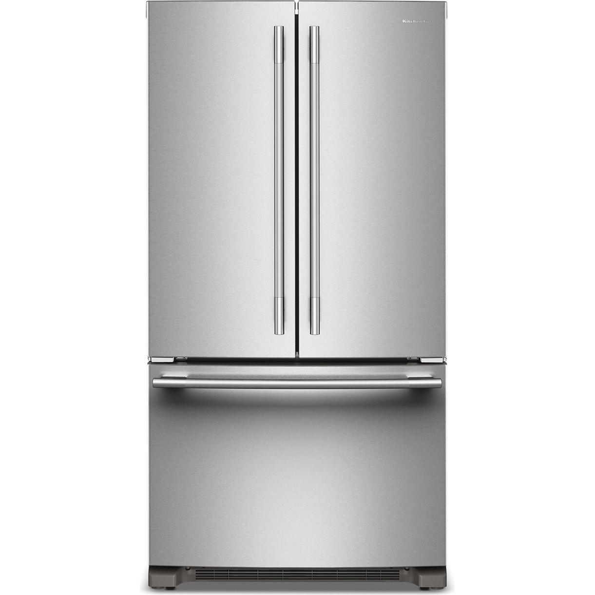  KitchenAid 36-inch, 20 cu. ft. Counter-Depth French 3-Door Refrigerator with Water Dispenser KRFC136SPS IMAGE 1