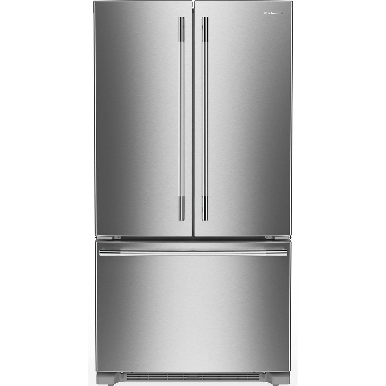  KitchenAid 36-inch, 20 cu. ft. French 3-Door Refrigerator KRFC136SPS IMAGE 1