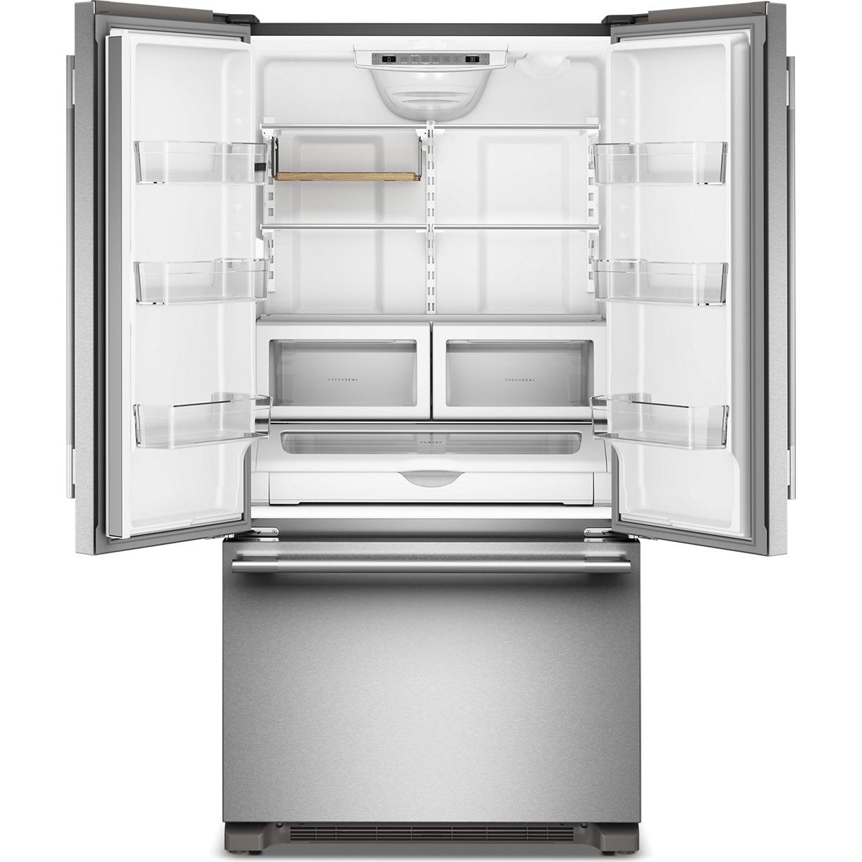  KitchenAid 36-inch, 21.9 cu. ft. Counter-Depth French 3-Door Refrigerator with Ice Maker KRFC136TPS IMAGE 3