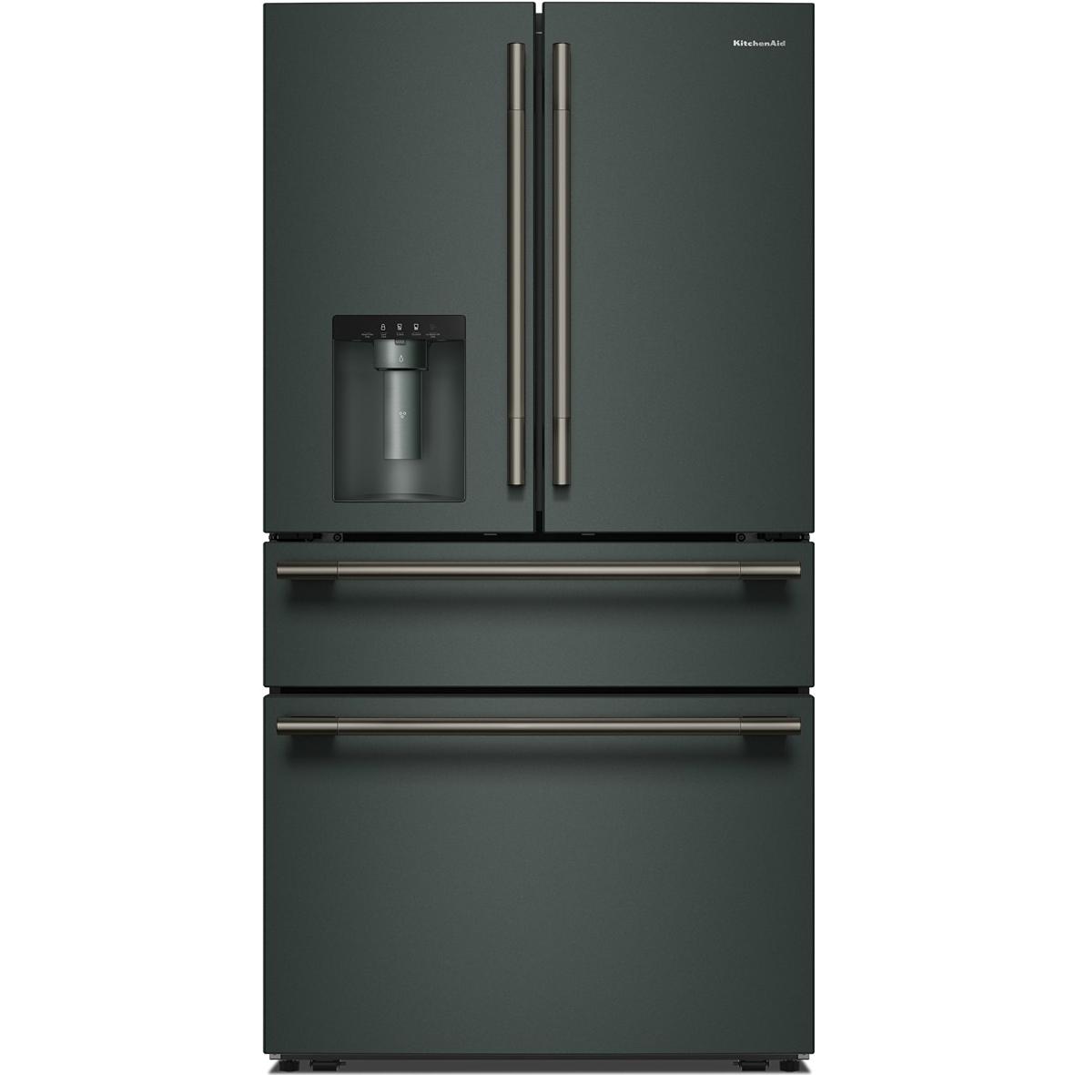  KitchenAid 36-inch, 29.51 cu. ft. Freestanding French 4-Door Refrigerator with Water and Ice Dispensing System KRMF436SJP IMAGE 1
