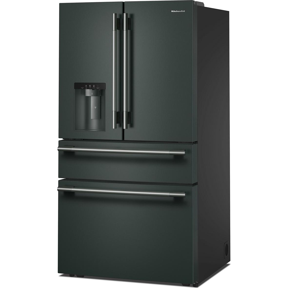  KitchenAid 36-inch, 29.51 cu. ft. Freestanding French 4-Door Refrigerator with Water and Ice Dispensing System KRMF436SJP IMAGE 7