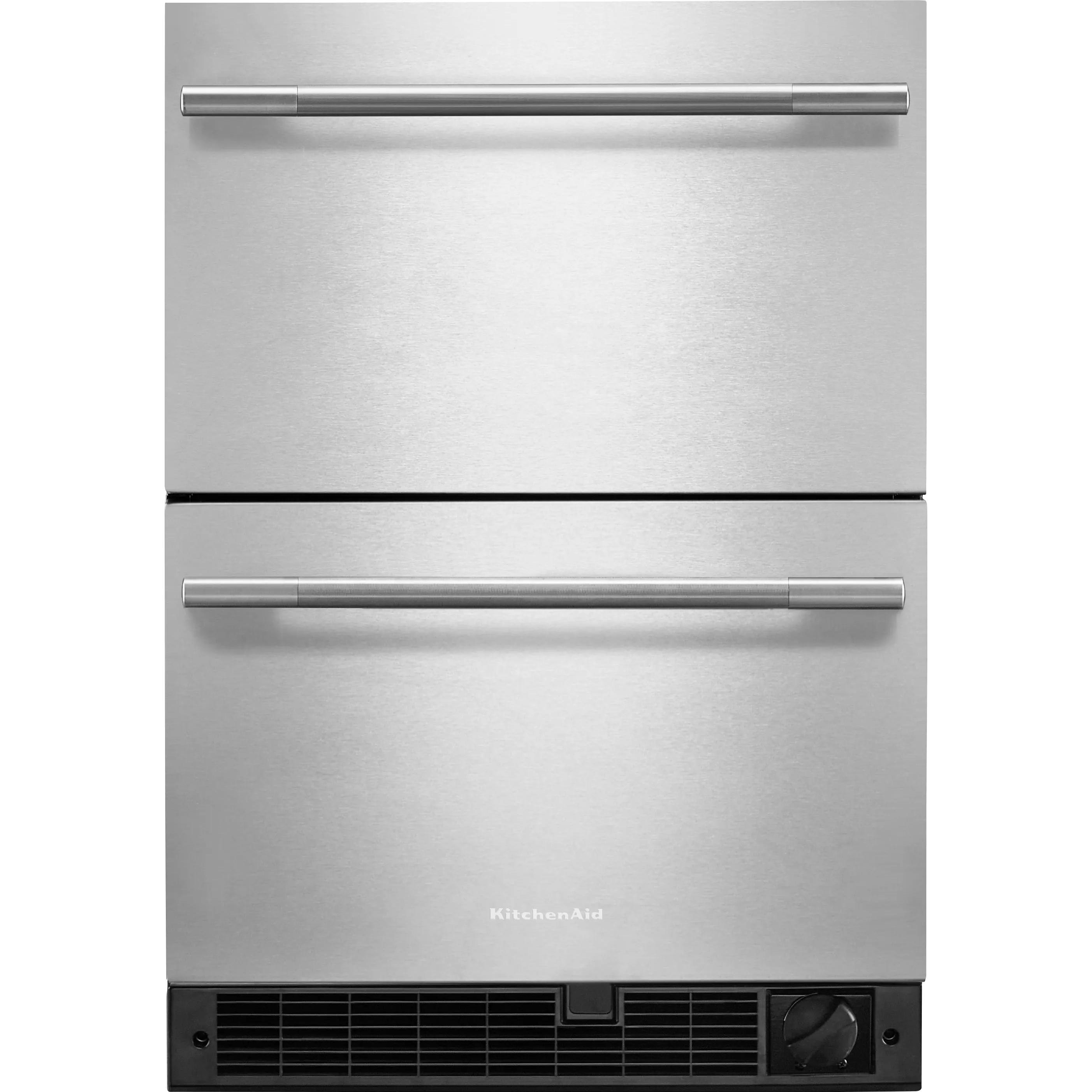  KitchenAid 24-inch Double Drawer Refrigerator KUCT524SSB IMAGE 1