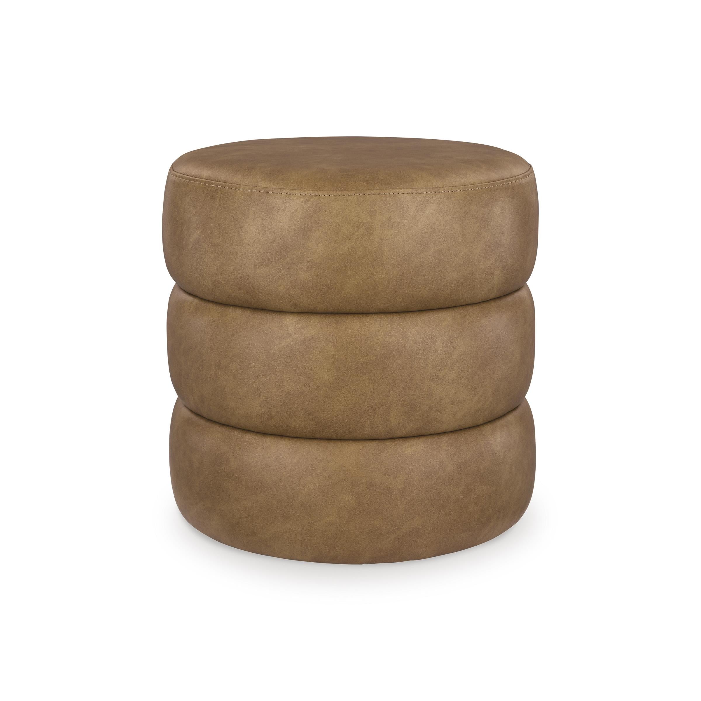  Signature Design by Ashley Ummi Leather Look Ottoman A3000791 IMAGE 1