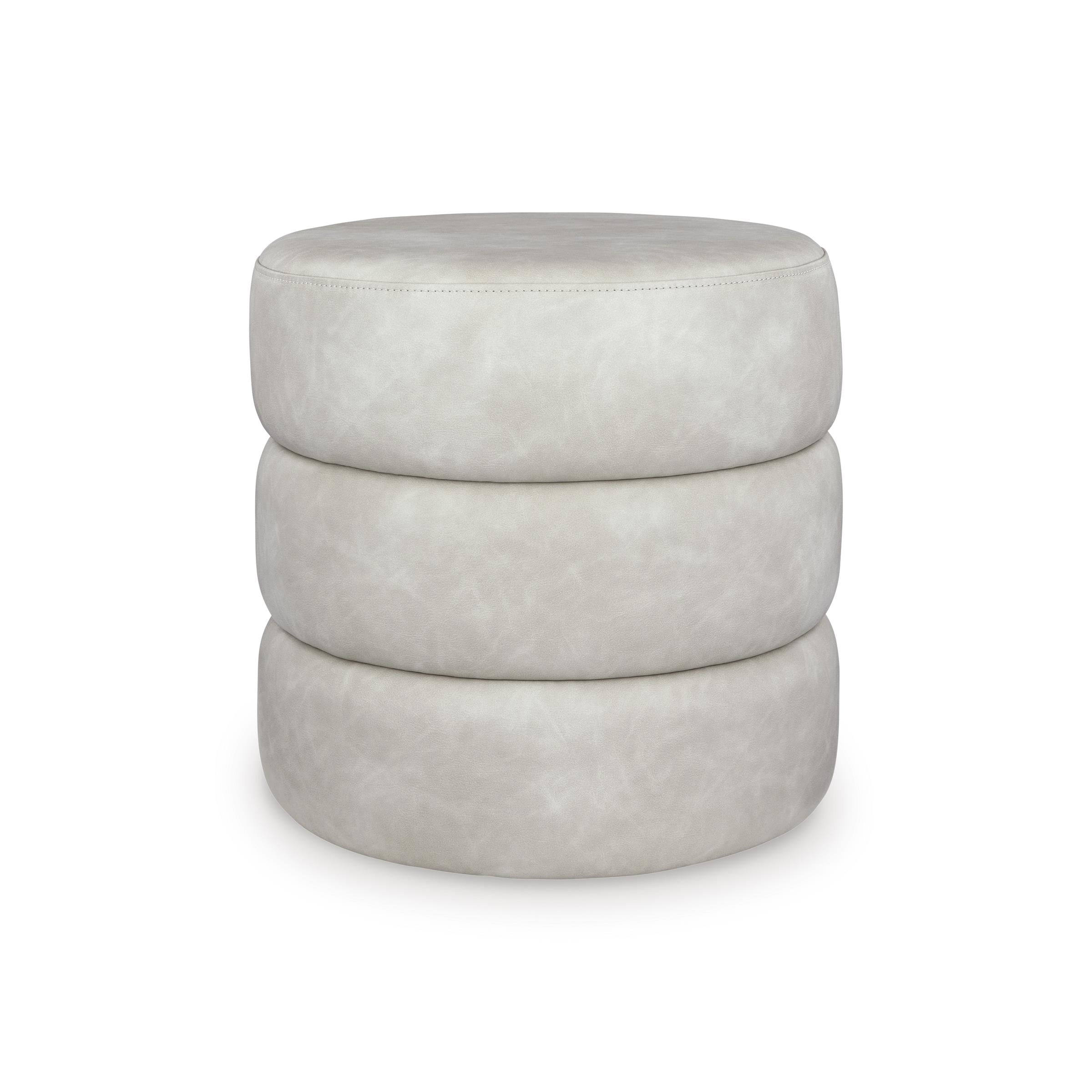  Signature Design by Ashley Ummi Leather Look Ottoman A3000792 IMAGE 1