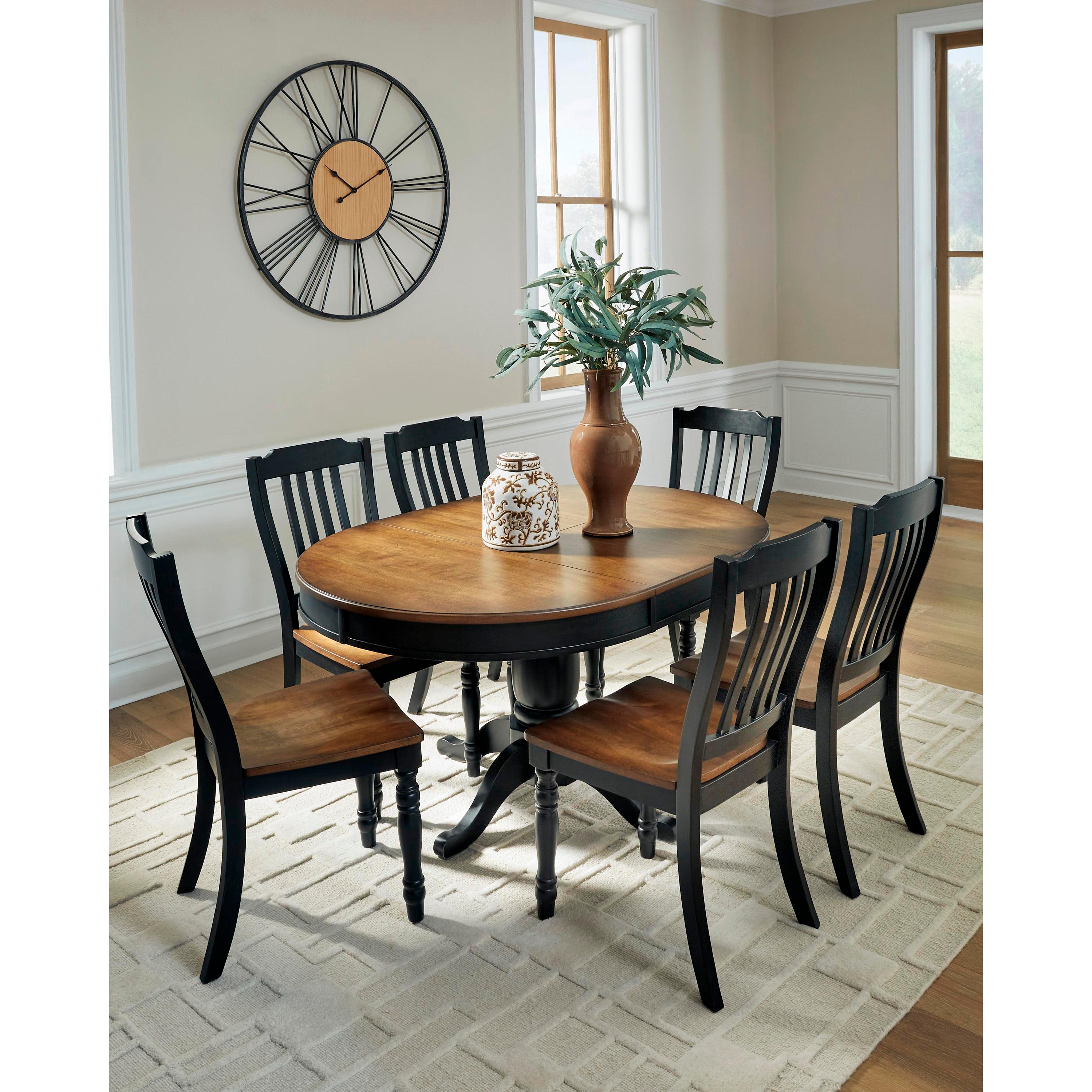  Signature Design by Ashley Oval Clorazi Dining Table PCD619-48 IMAGE 8
