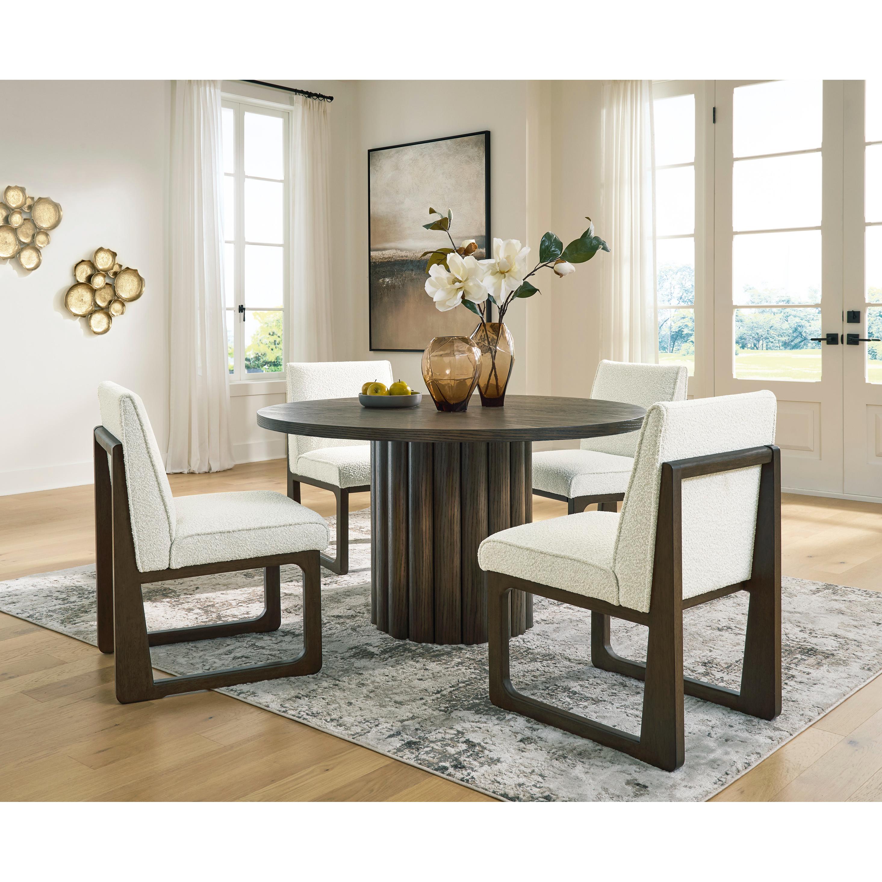  Signature Design by Ashley Round Radkin Dining Table PCD843-50 IMAGE 4