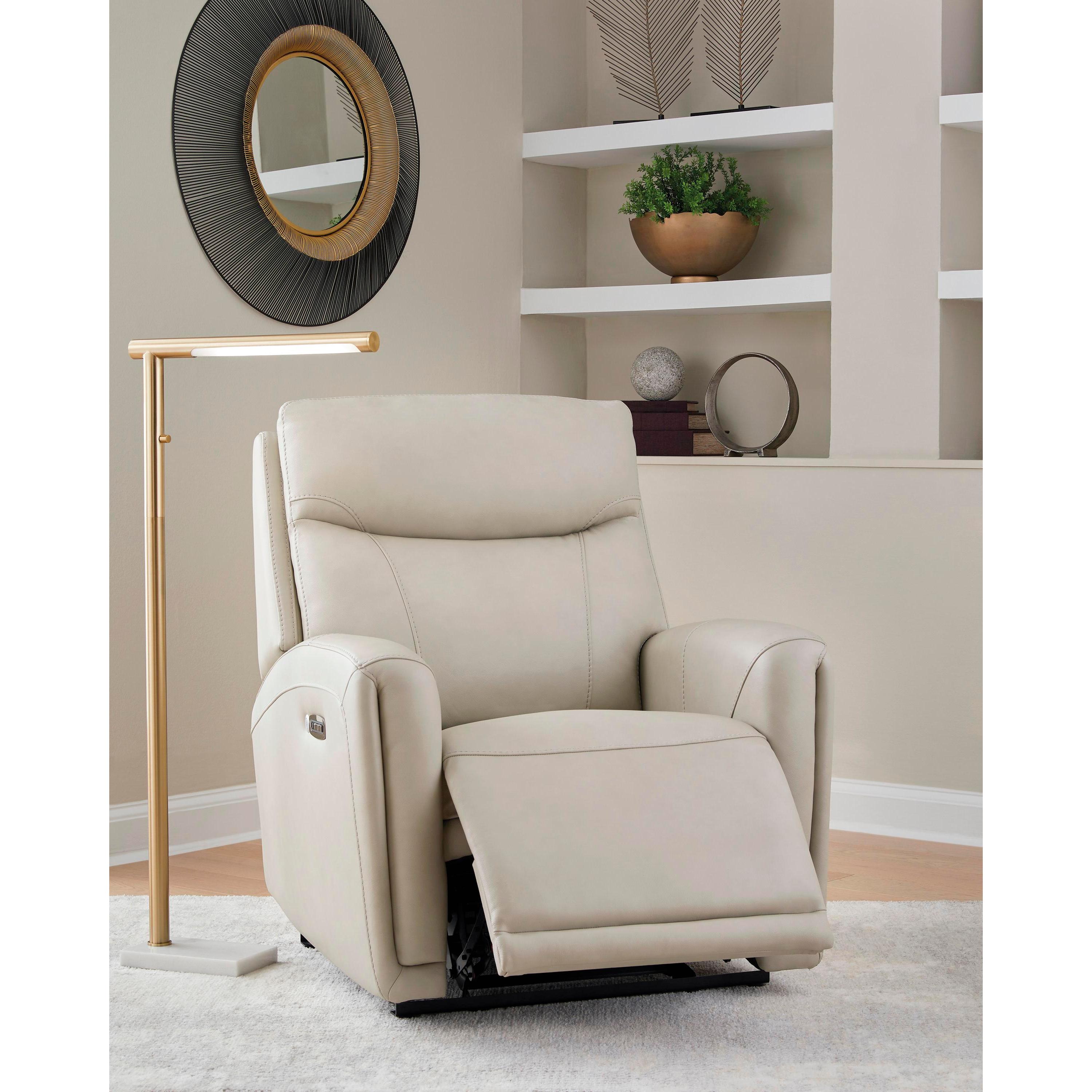  Signature Design by Ashley Pincara Power Leather Match Recliner PCU1380042 IMAGE 6