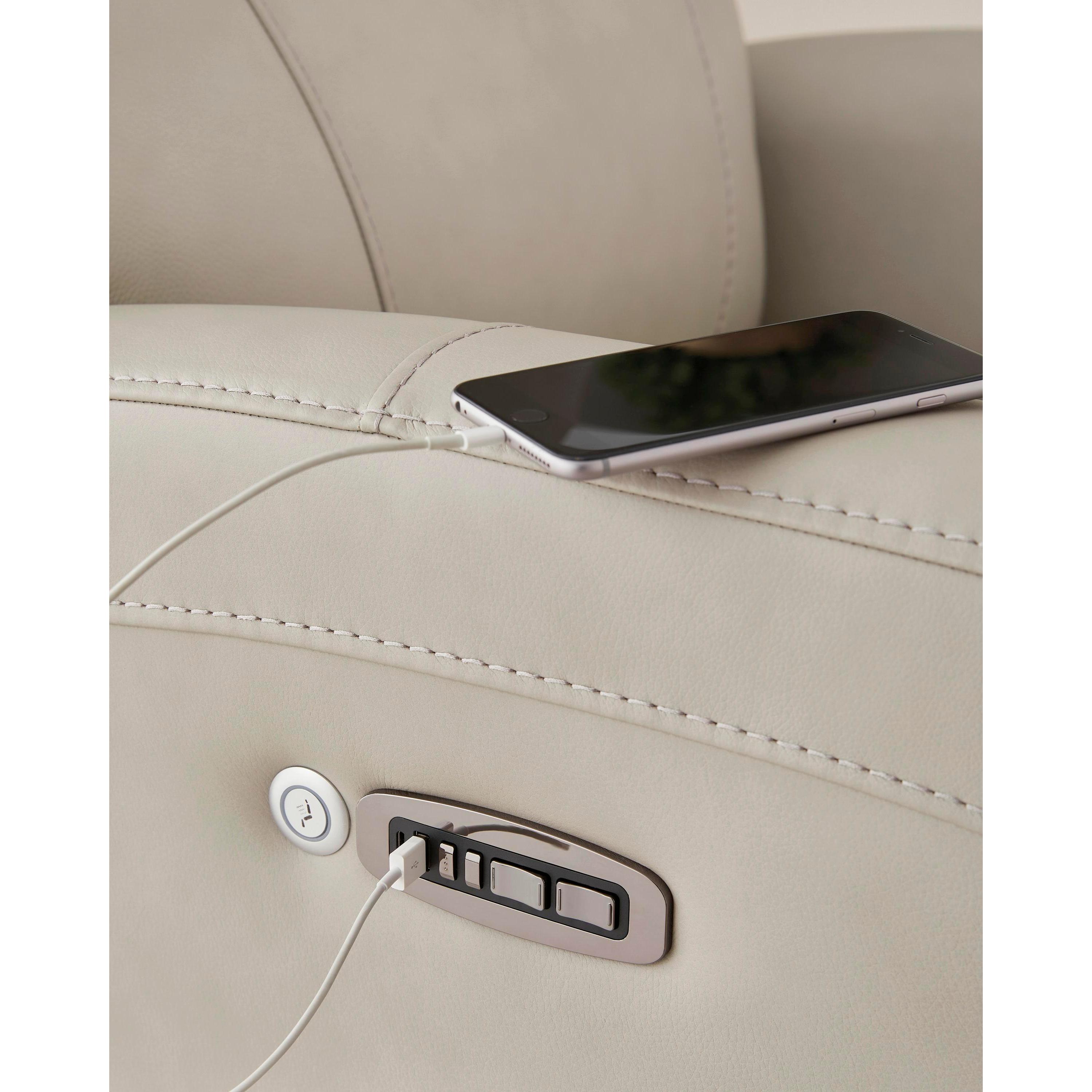  Signature Design by Ashley Pincara Power Leather Match Recliner PCU1380042 IMAGE 9