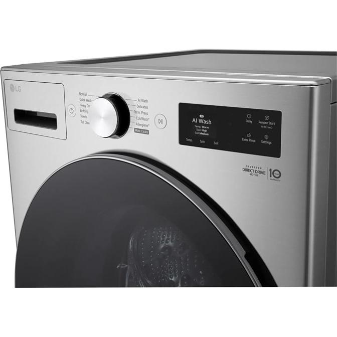  LG Mega Capacity Smart Front Load Washer with TurboWash® 360° WM5800HVA IMAGE 9