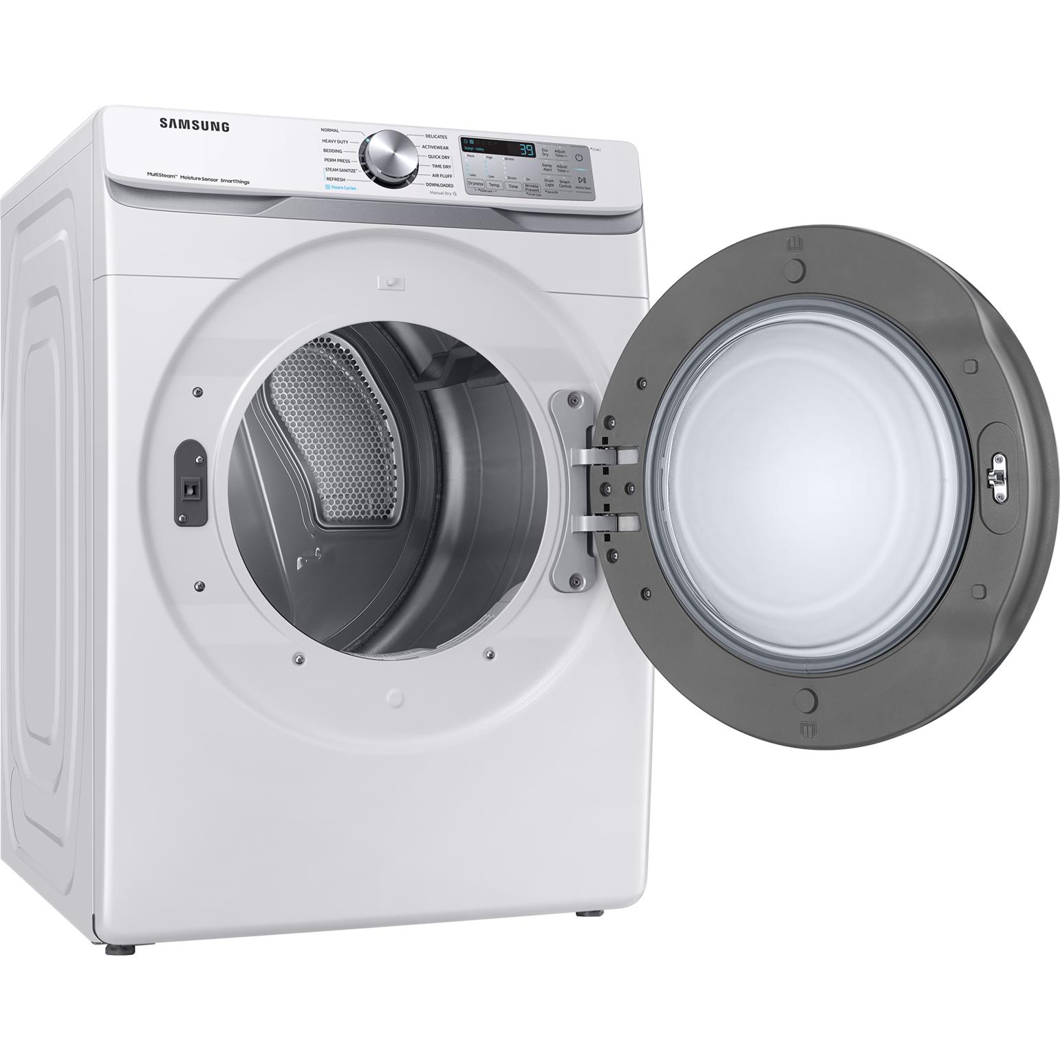  Samsung 7.5 cu. ft. Electric Dryer with Multi Steam DVE45B6305W/AC IMAGE 3