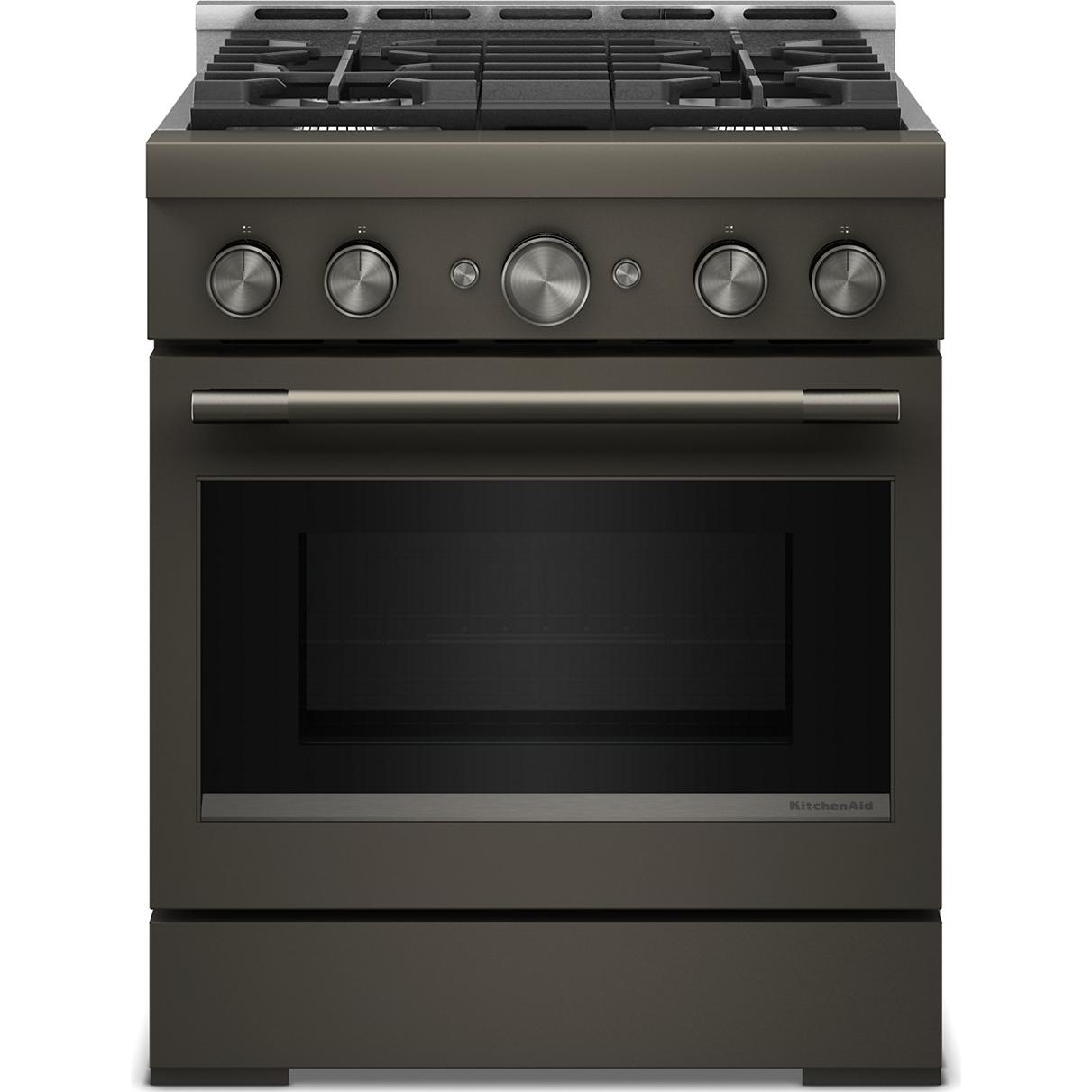  KitchenAid 30-inch Slide-in Gas Range with 4 Burners KFGS930SBE IMAGE 1