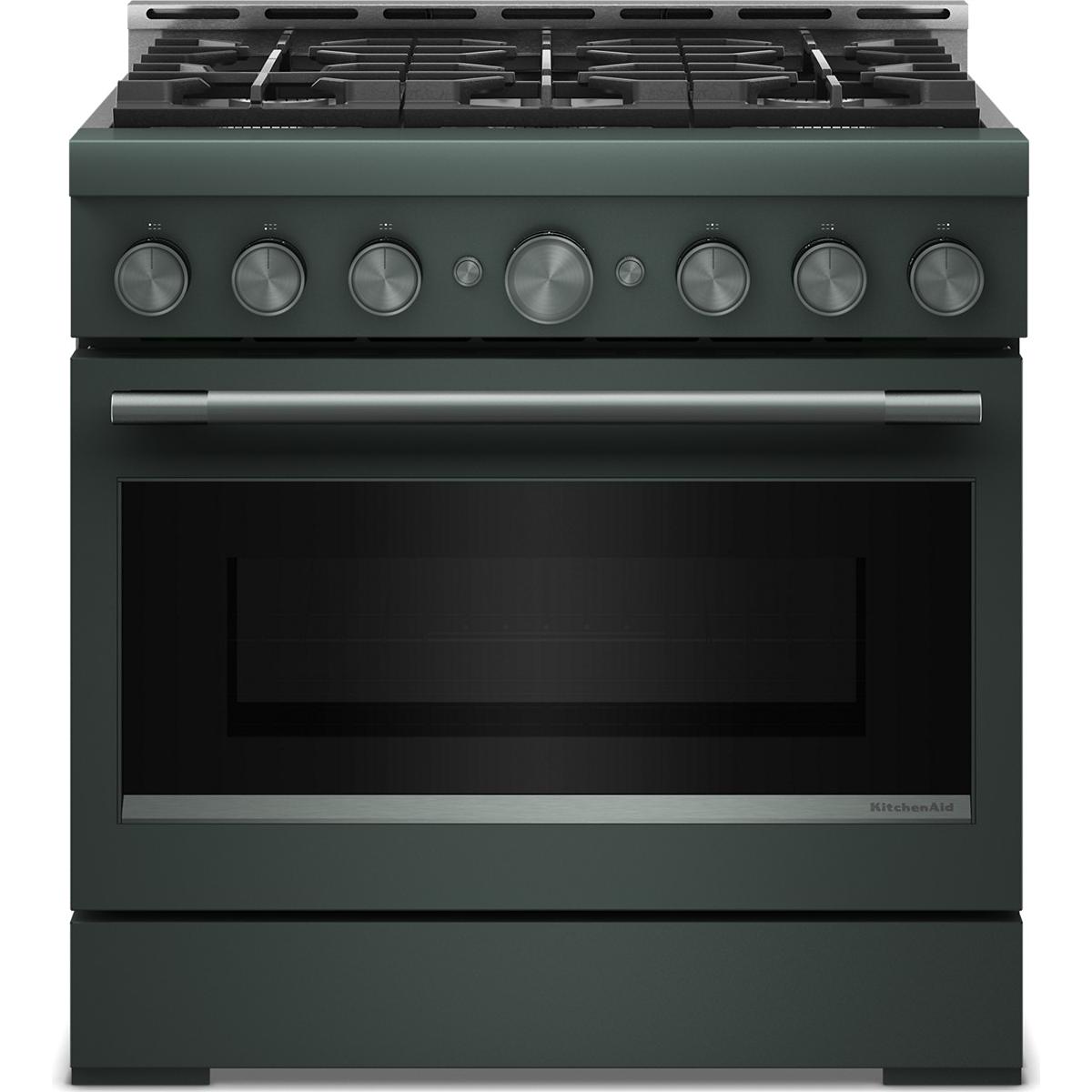  KitchenAid 36-inch Slide-in Gas Range with 6 Burners KFGS936SJP IMAGE 1