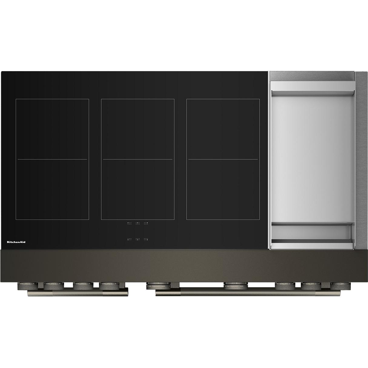  KitchenAid 48-inch Freestanding Induction Range with 6 Elements and Griddle KFID948SBE IMAGE 3