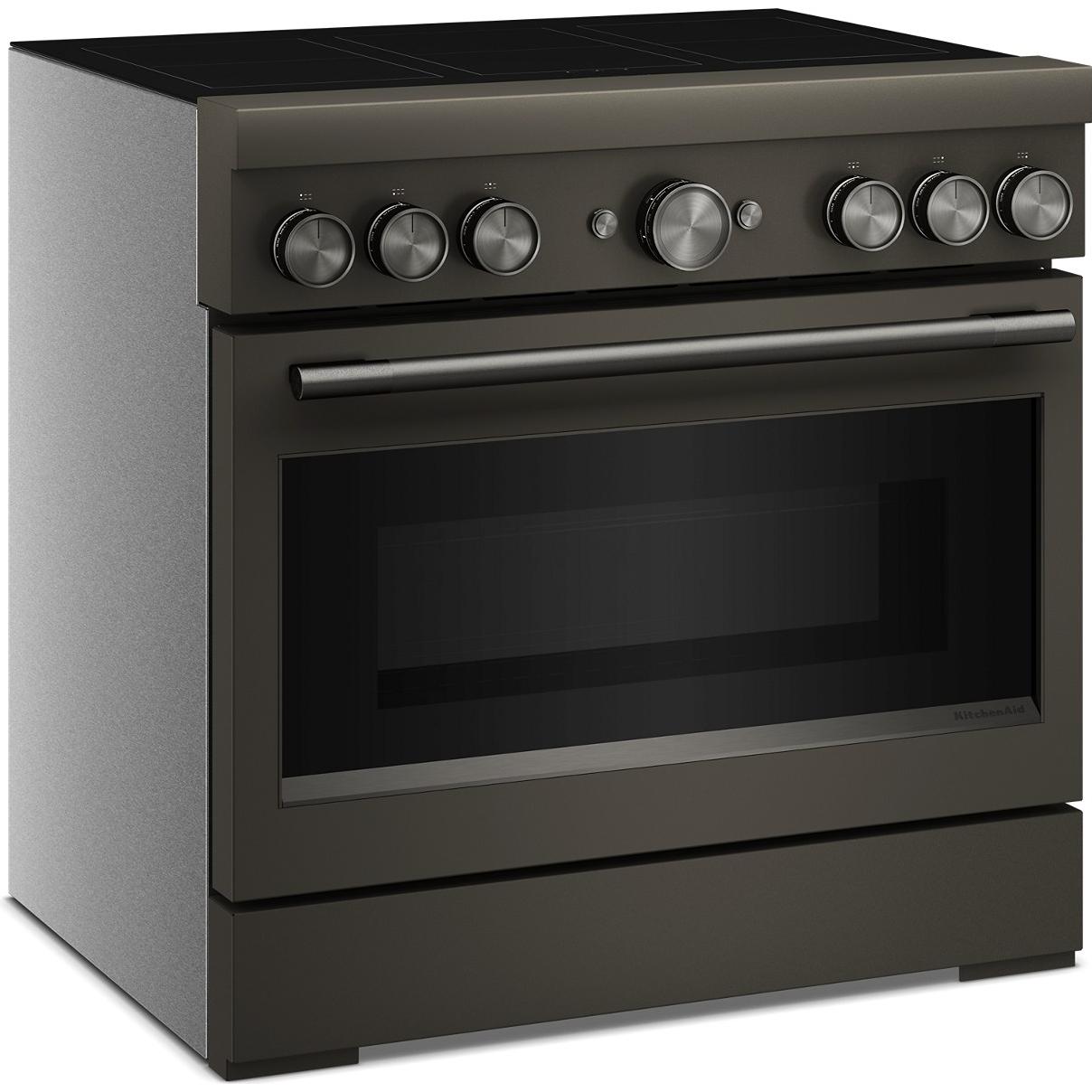  KitchenAid 36-inch Freestanding Induction Range with 6 Elements KFIS936SBE IMAGE 3