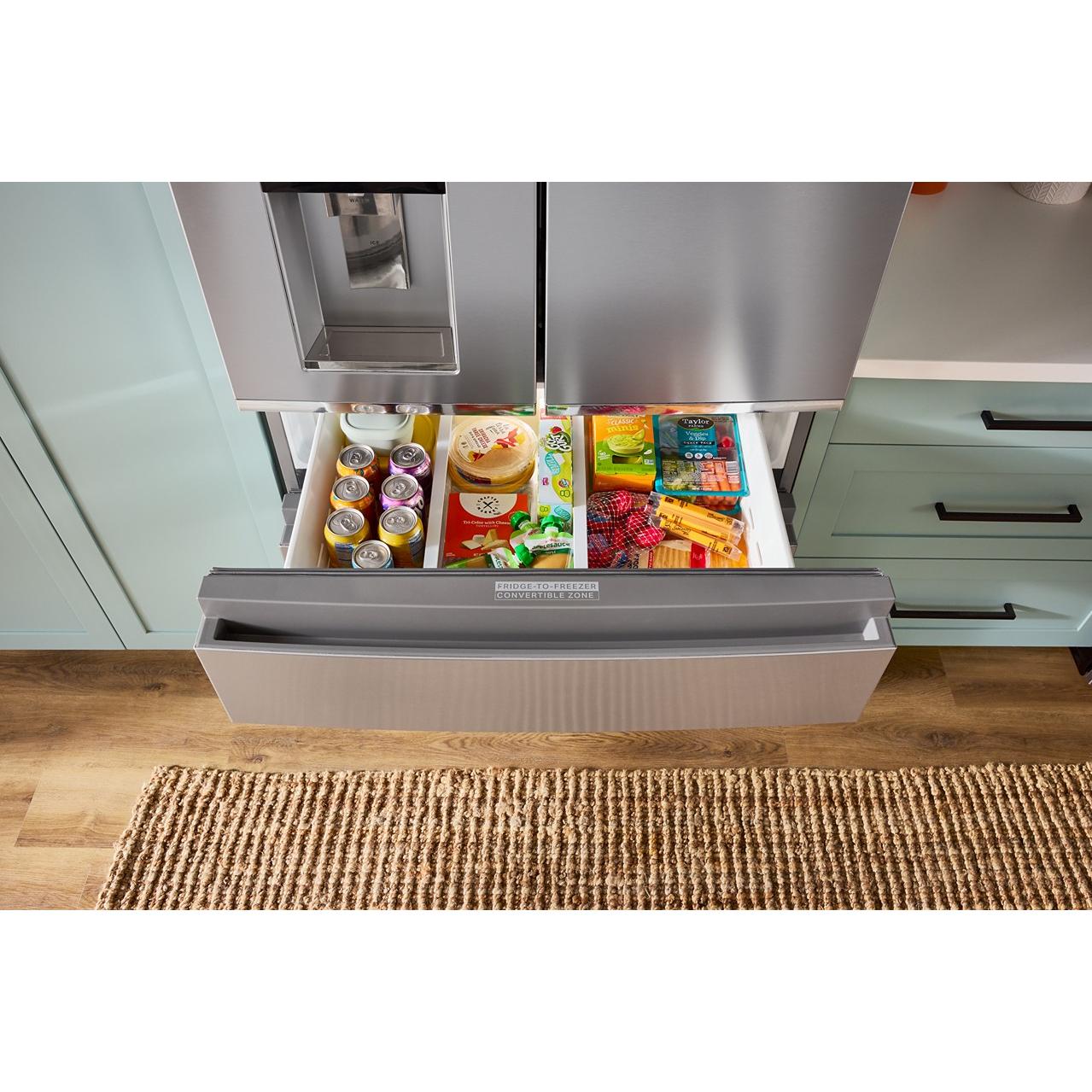 Whirlpool 36-inch French 4-Door Refrigerator with Water and Ice Dispensing System WRMC7036RZ IMAGE 7