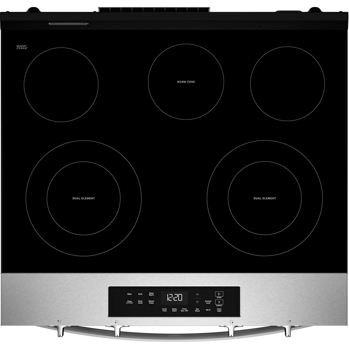  Whirlpool 30-inch Slide-in Electric Range with Wi-Fi YWSES3330TS IMAGE 3