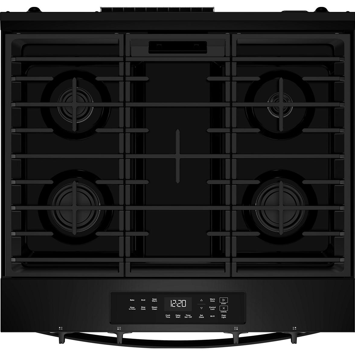  Whirlpool 30-inch Slide-in Gas Range with Wi-Fi WSGS3330TB IMAGE 3