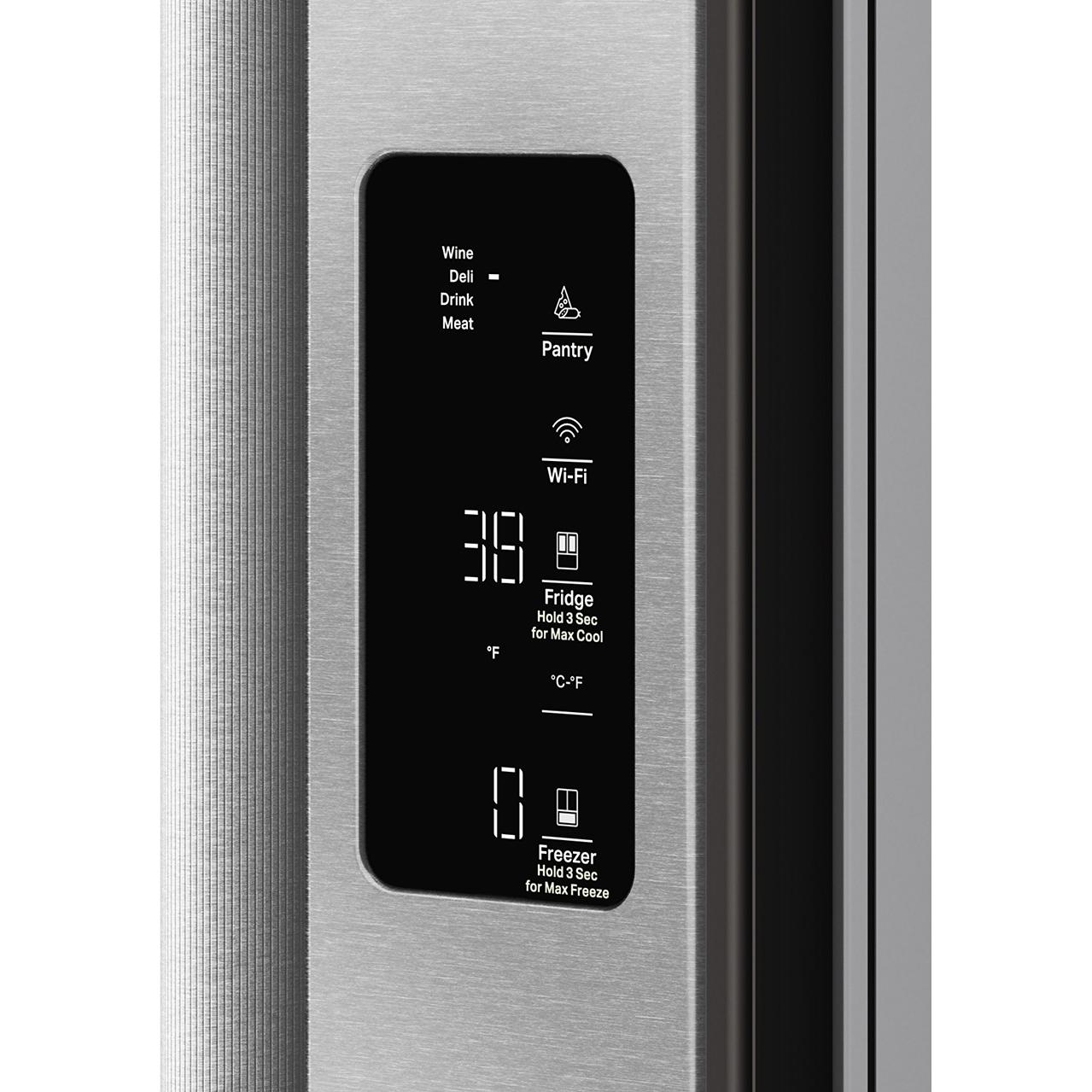  KitchenAid 36-inch, 23.9 cu. ft. Counter-Depth French 3-Door Refrigerator with Wi-Fi KRFC736SPS IMAGE 6