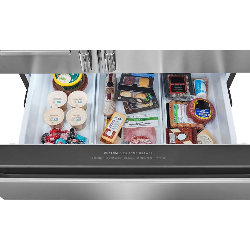  Frigidaire Professional 36-inch, 21 cu. ft. Counter-Depth French 4-Door Refrigerator with Custom-Flex® Temperature Drawer PRMC2290BF IMAGE 16