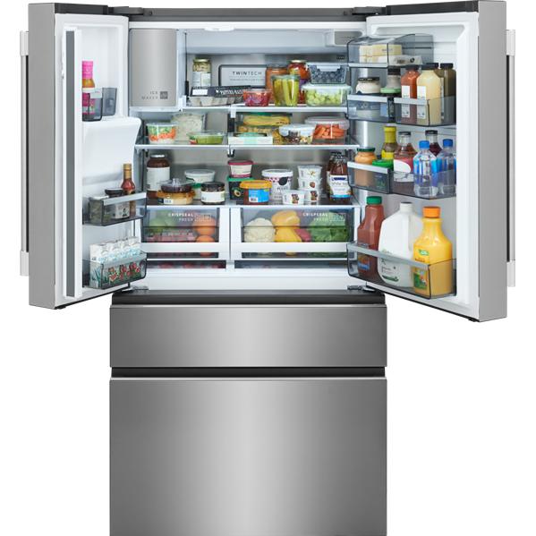  Frigidaire Professional 36-inch, 21 cu. ft. Counter-Depth French 4-Door Refrigerator with Custom-Flex® Temperature Drawer PRMC2290BF IMAGE 2