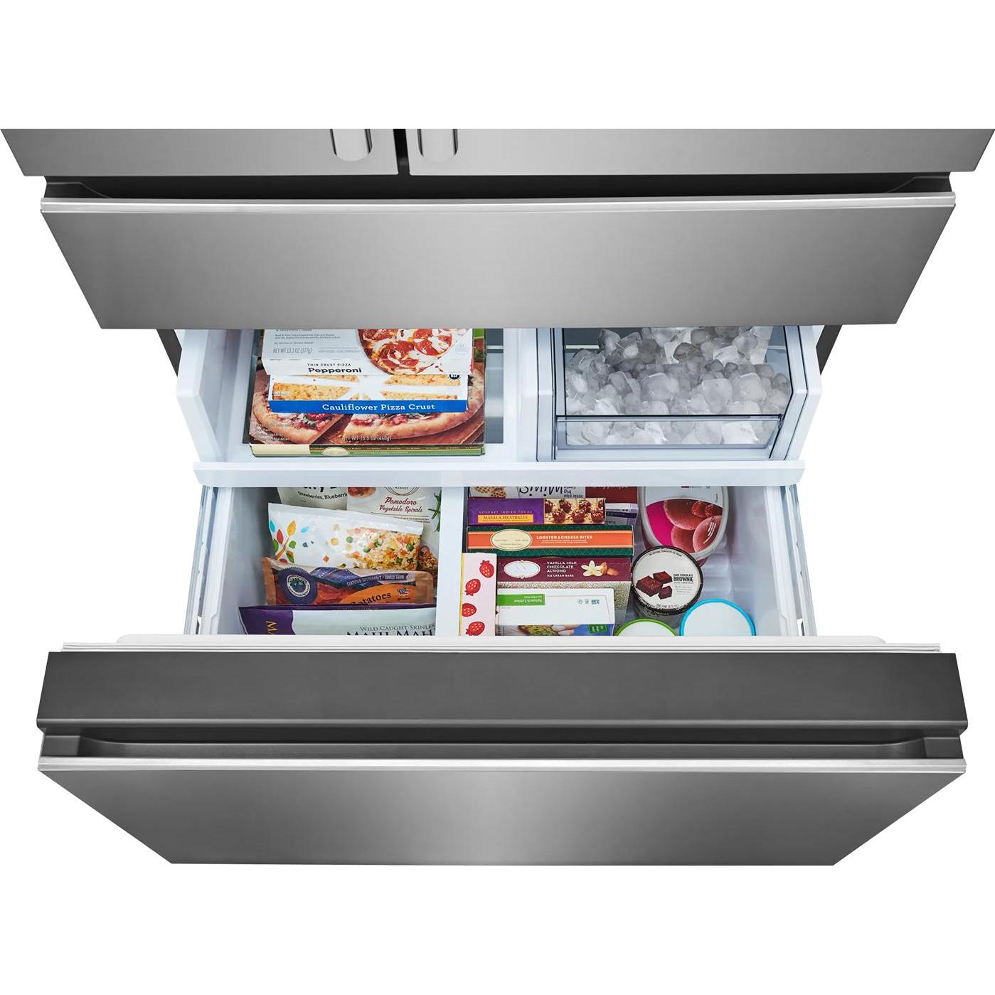  Frigidaire Professional 36-inch, 26.3 cu. ft. Freestanding French 4-Door Refrigerator with Custom-Flex® Temperature Drawer PRMS2790BF IMAGE 11