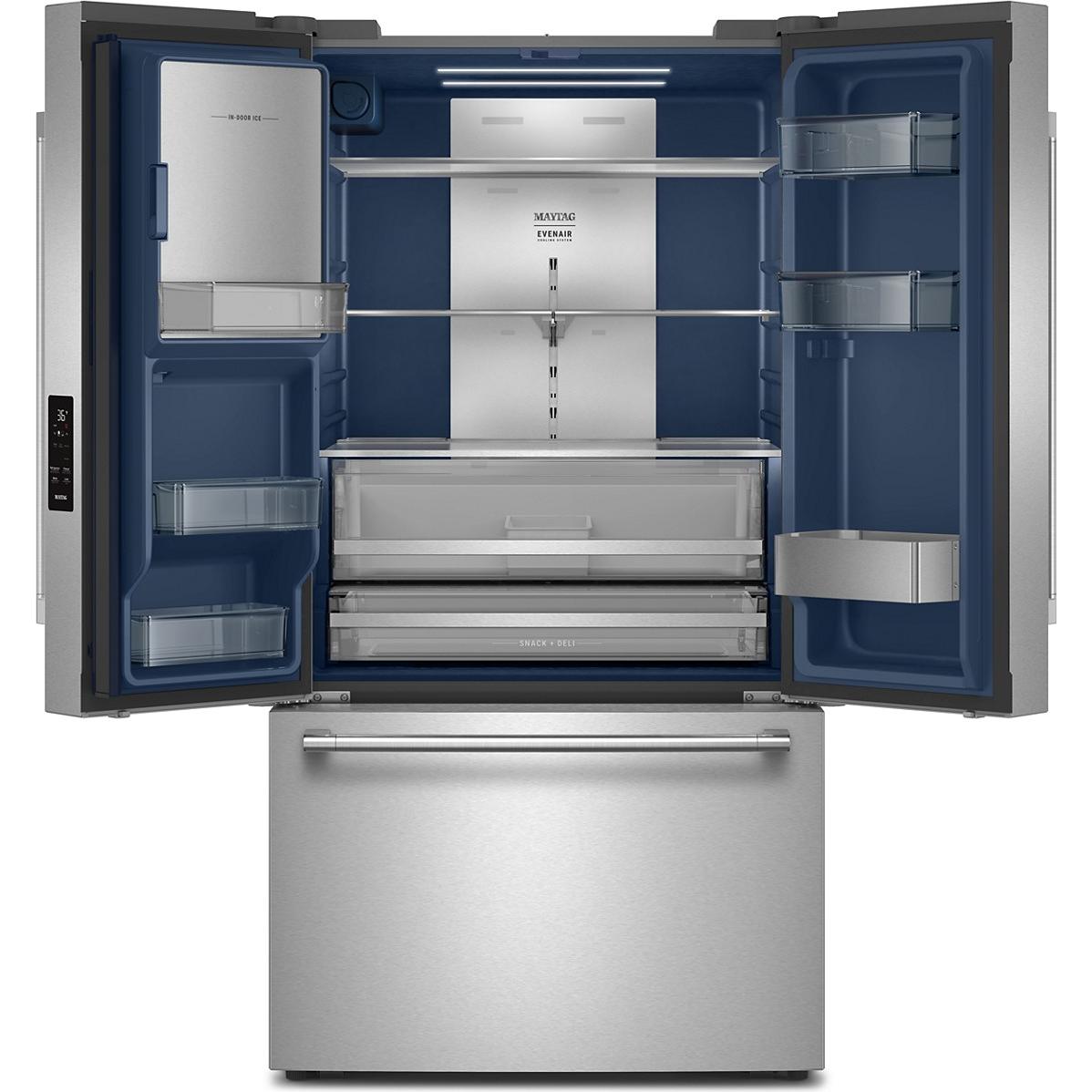  Maytag 30 cu. ft. Freestanding French 3-Door Refrigerator with Exterior Water and Ice Dispensing System MRFF5336TZ IMAGE 2