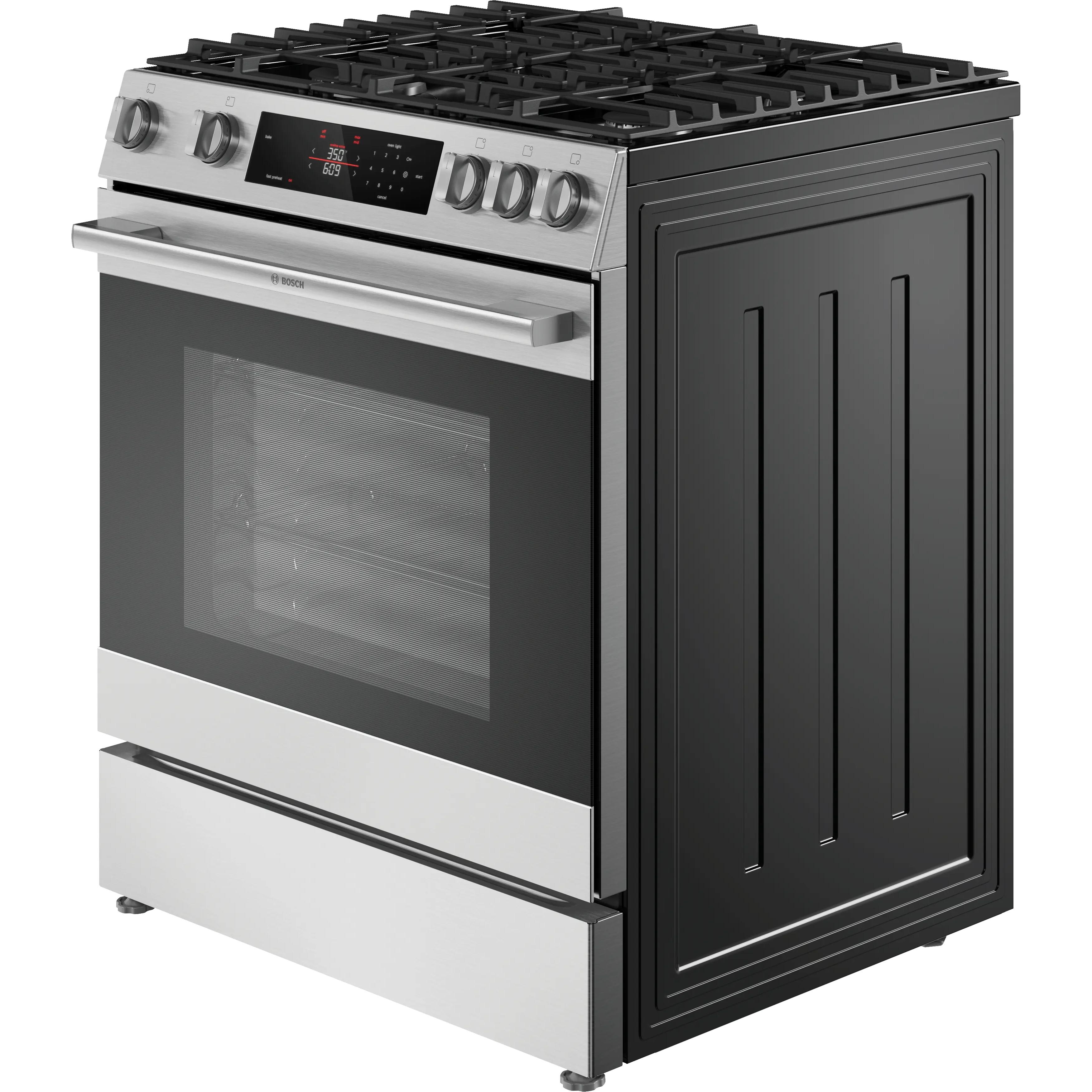  Bosch 300 Series Freestanding Gas Range Stainless Steel HGF3050MUC IMAGE 3