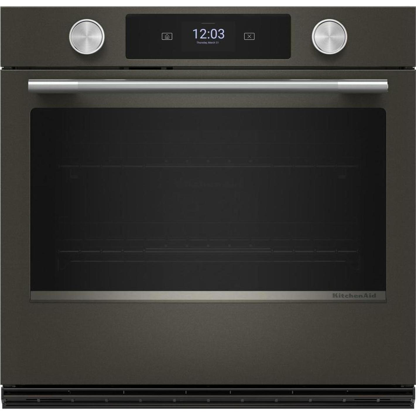  KitchenAid 30-inch Smart Electric Single Wall Oven with Intelligent Cooking Camera KOES930SBE IMAGE 1