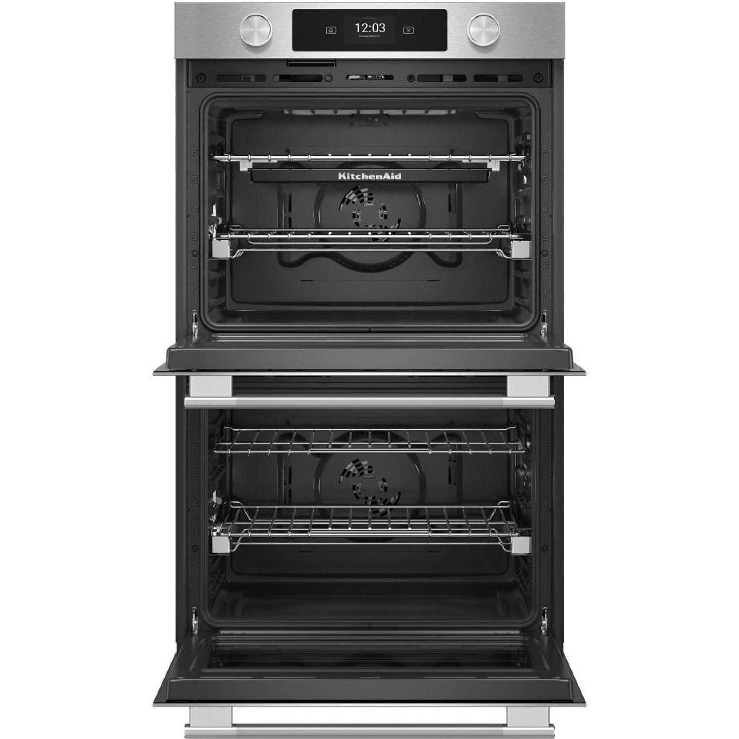  KitchenAid 30-inch Smart Electric Double Wall Oven with Intelligent Cooking Camera KOED930SPS IMAGE 2