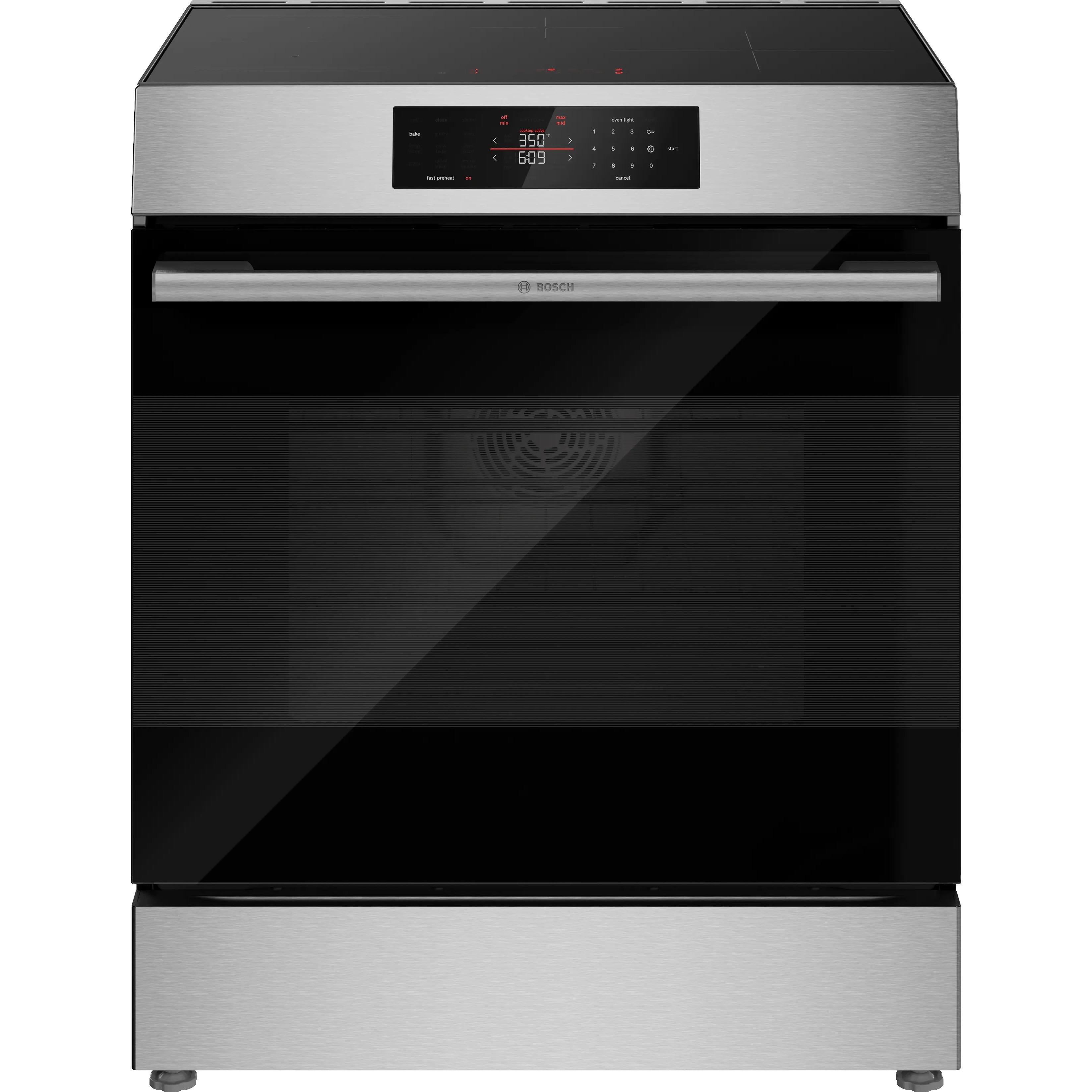  Bosch 300 Series Induction Freestanding Range HIF3050MC IMAGE 1