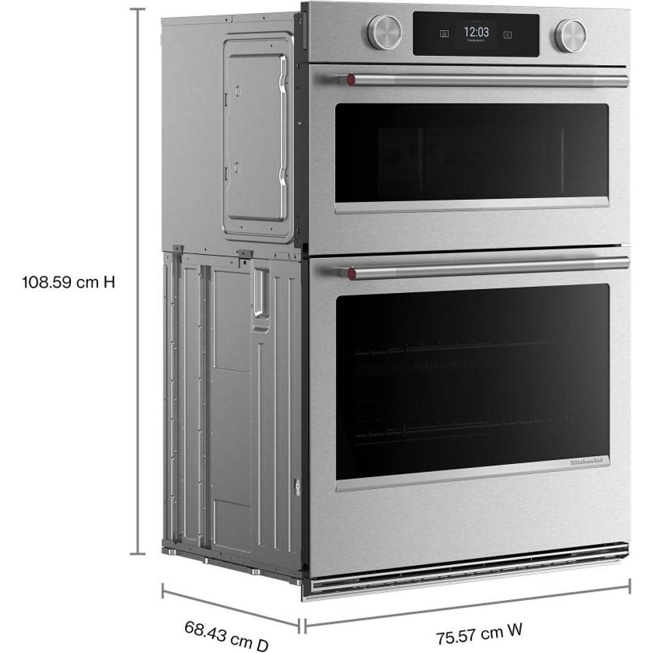  KitchenAid 30-inch Smart Electric Combo Wall Oven with Intelligent Cooking Camera KOEC930SPS IMAGE 9