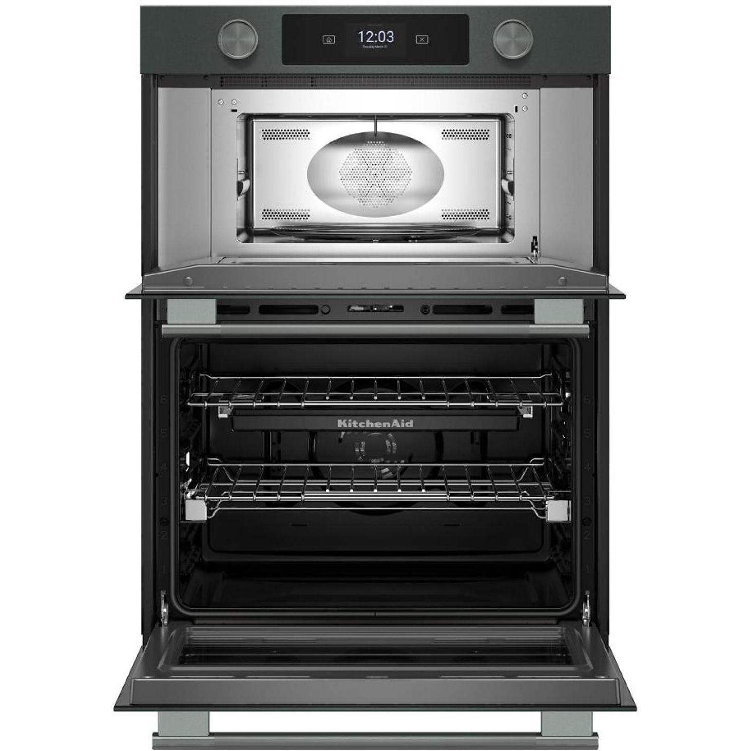  KitchenAid 30-inch Smart Electric Combo Wall Oven with Intelligent Cooking Camera KOEC930SJP IMAGE 2