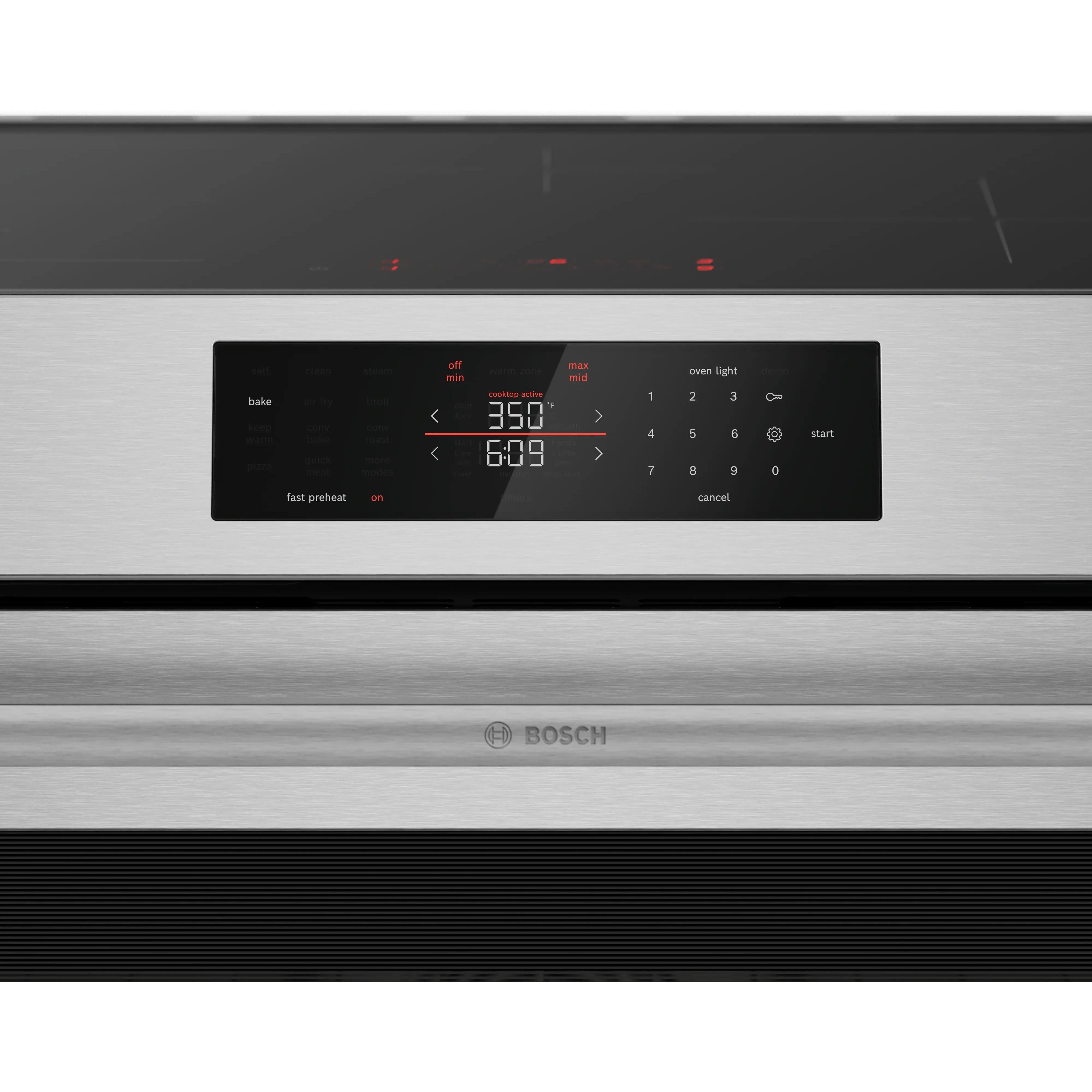  Bosch 500 Series Induction Freestanding Range HIF5050MC IMAGE 5