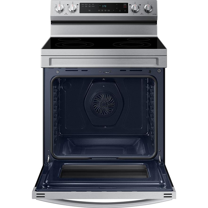  Samsung 6.3 cu. ft. Electric Freestanding Range Fan Convection Oven with Air Fry NE63F6510SR/AC IMAGE 3