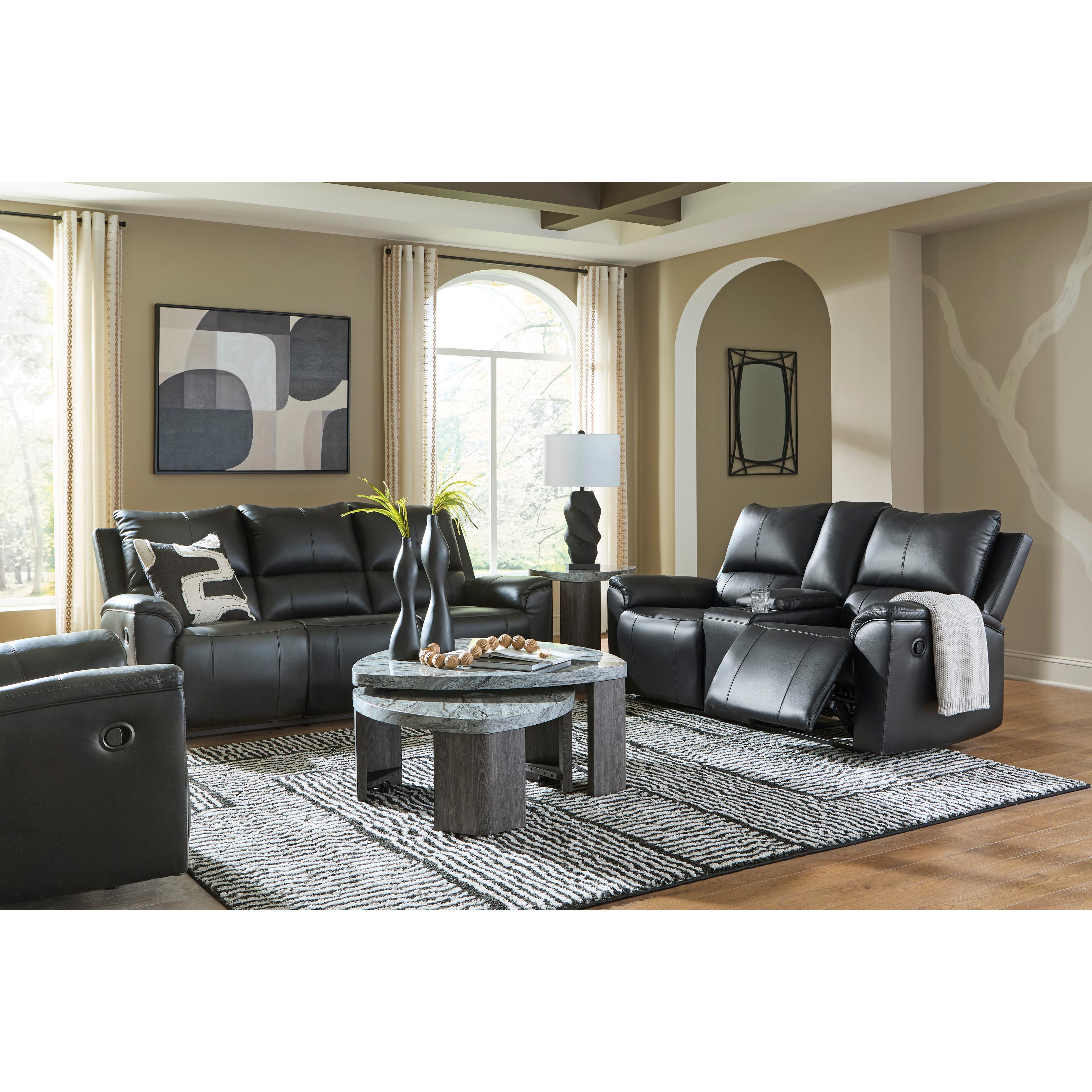  Signature Design by Ashley Glossmore Reclining Leather Match Loveseat with Console PCU1170094C IMAGE 13