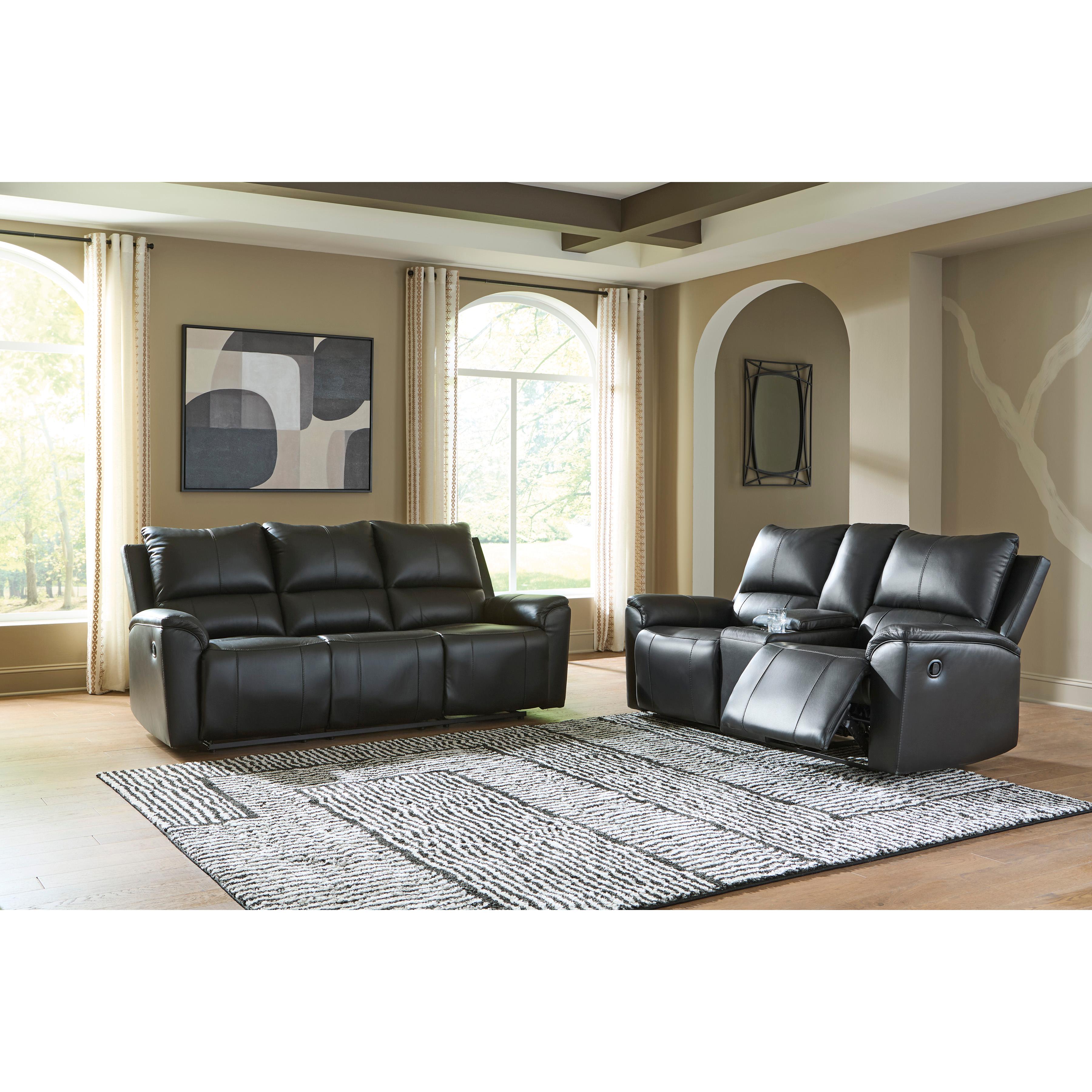  Signature Design by Ashley Glossmore Reclining Leather Match Loveseat with Console PCU1170094C IMAGE 6