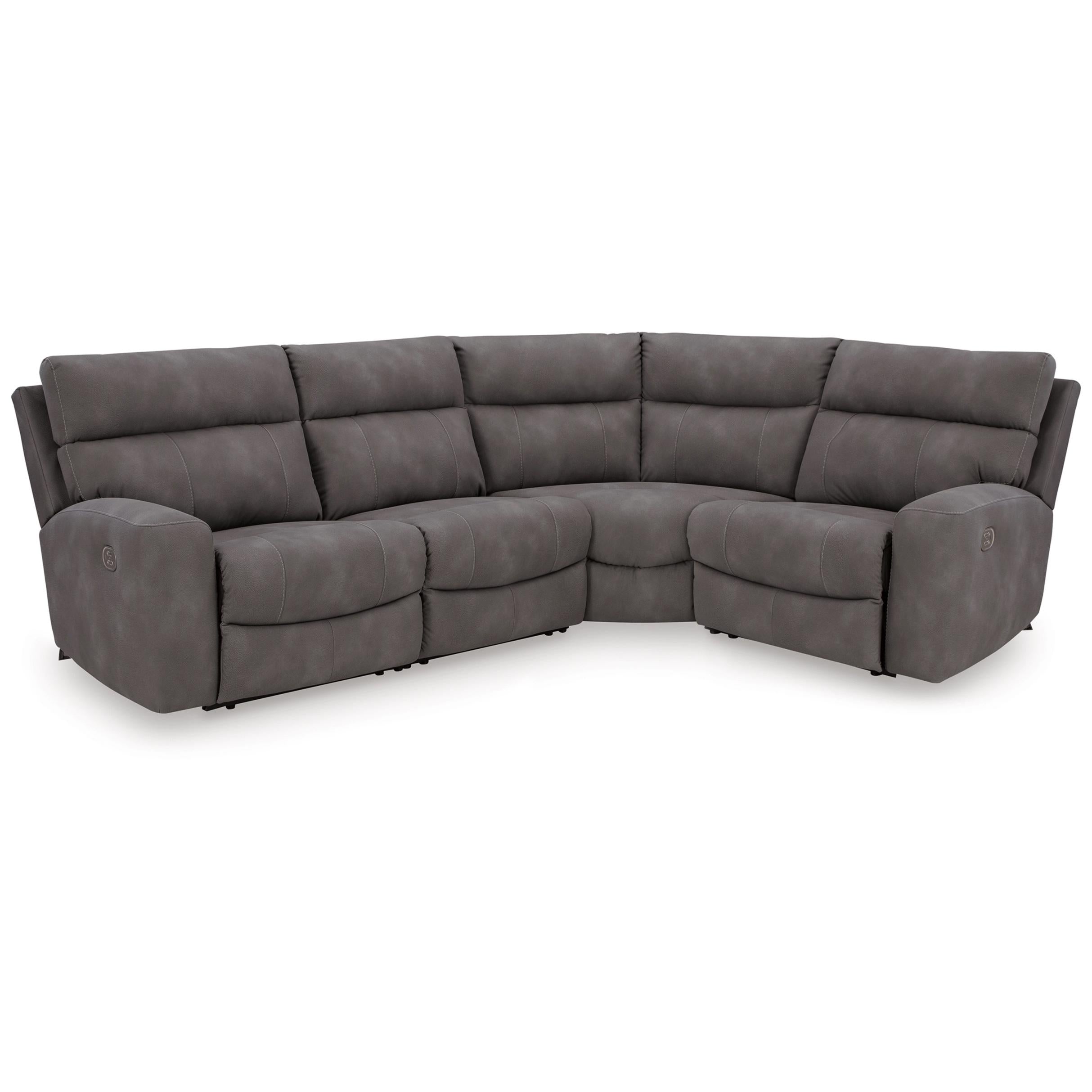  Signature Design by Ashley Next-Gen DuraPella Power Reclining Leather Look 4 pc Sectional 6100358C/6100346C/6100377C/6100362C IMAGE 1