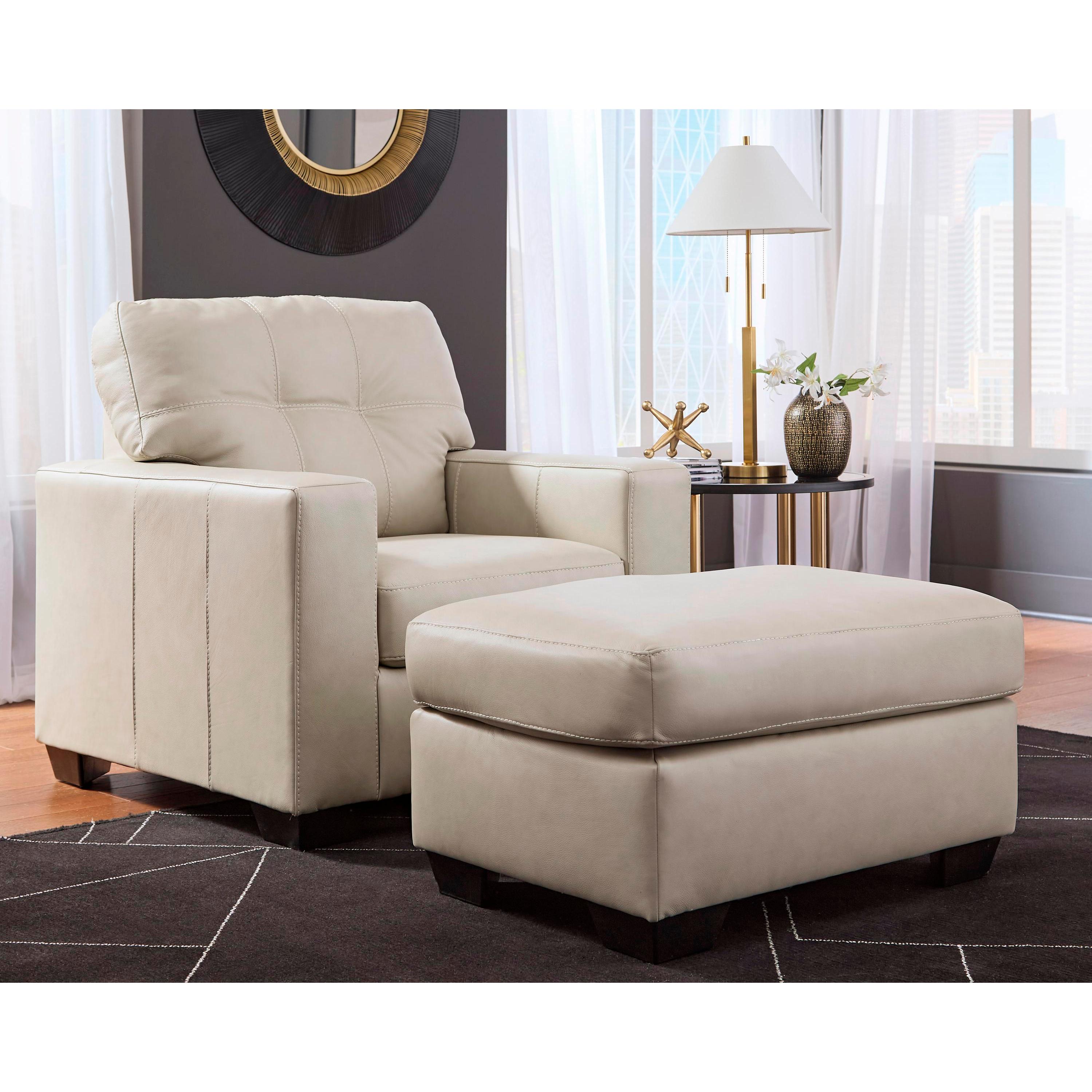  Signature Design by Ashley Santorine Stationary Leather Match Chair 2170820C IMAGE 5