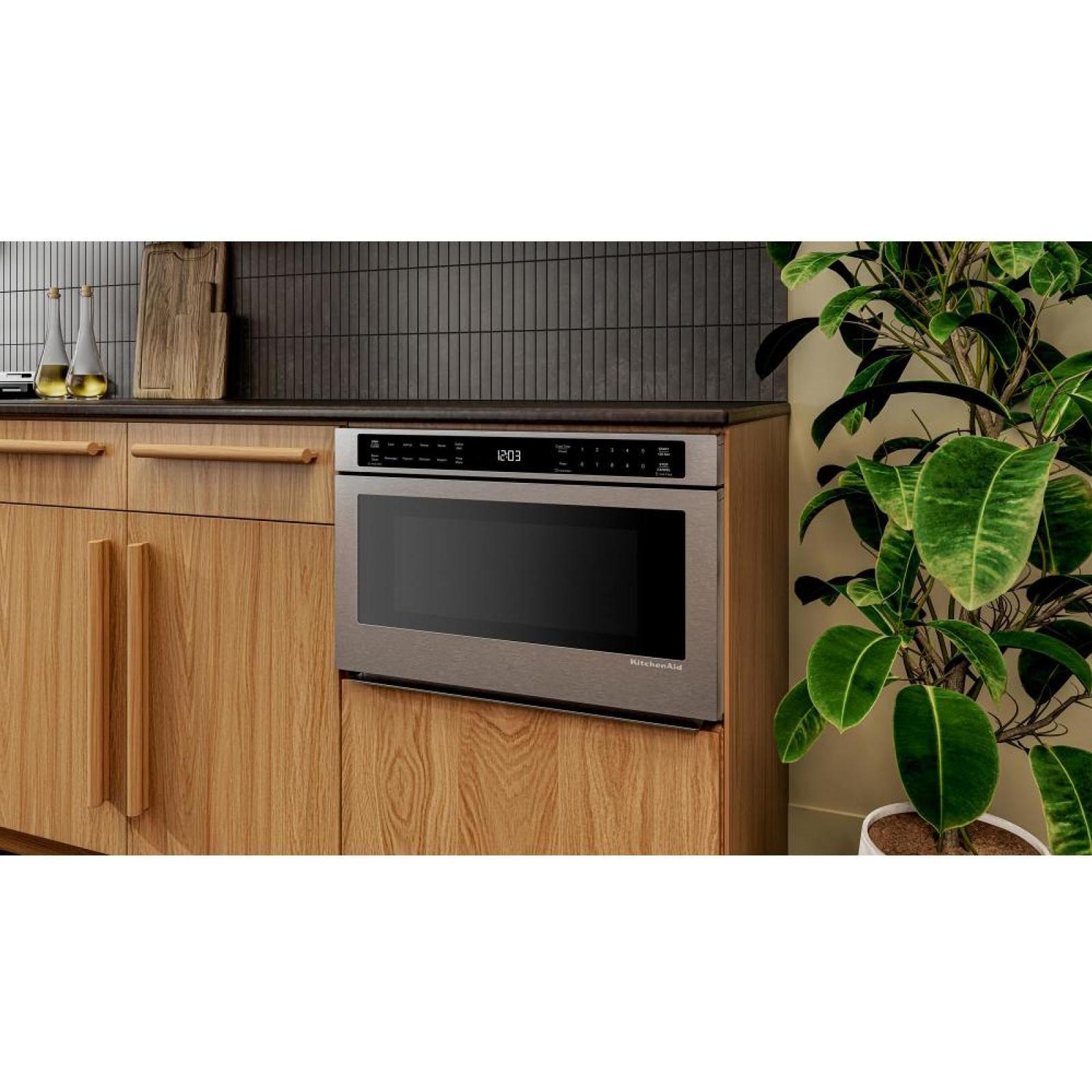  KitchenAid 24-inch, 1.2 cu. ft. Under-Counter Microwave Oven Drawer with Steam Cooking KMBD524TPS IMAGE 7