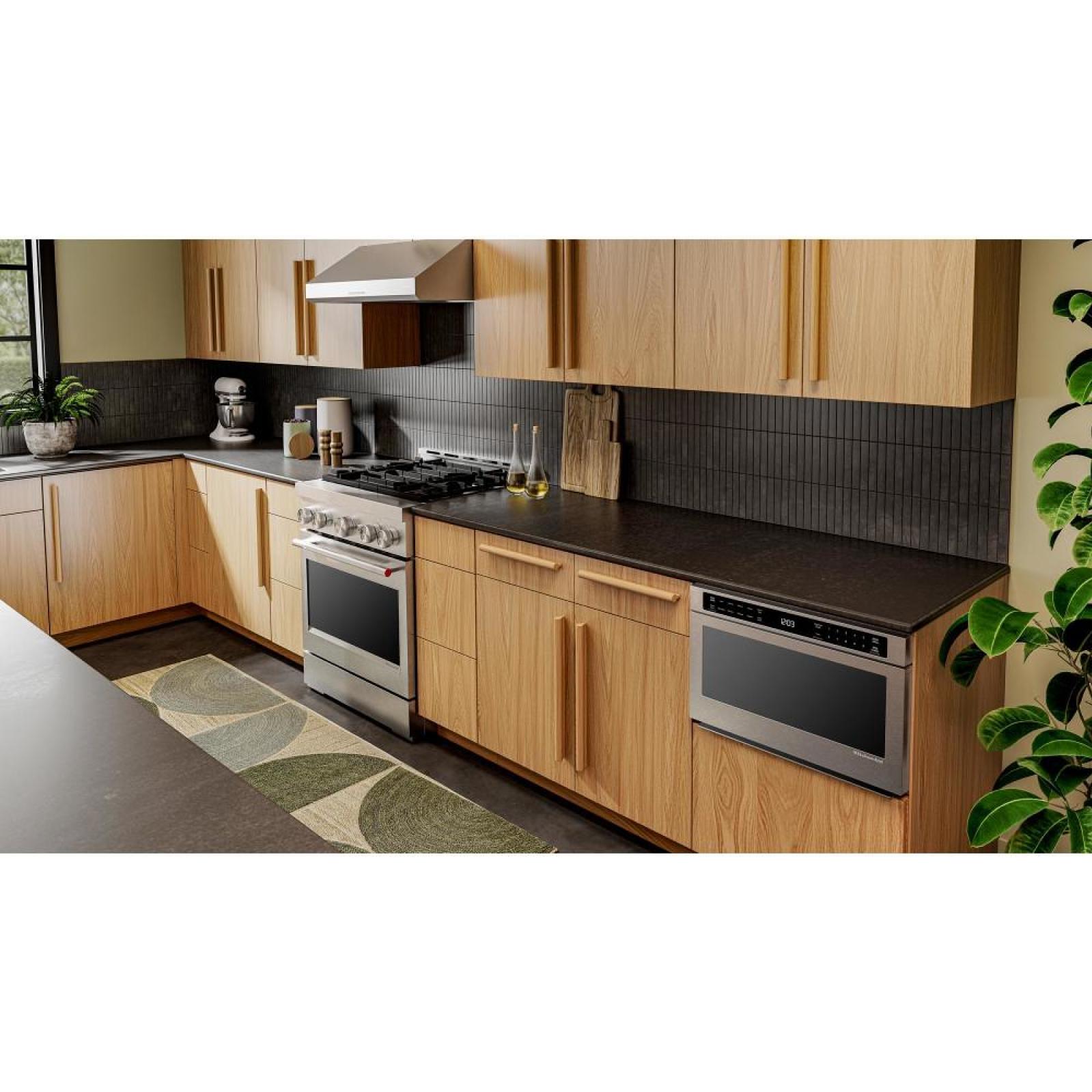  KitchenAid 24-inch, 1.2 cu. ft. Under-Counter Microwave Oven Drawer with Steam Cooking KMBD524TPS IMAGE 8
