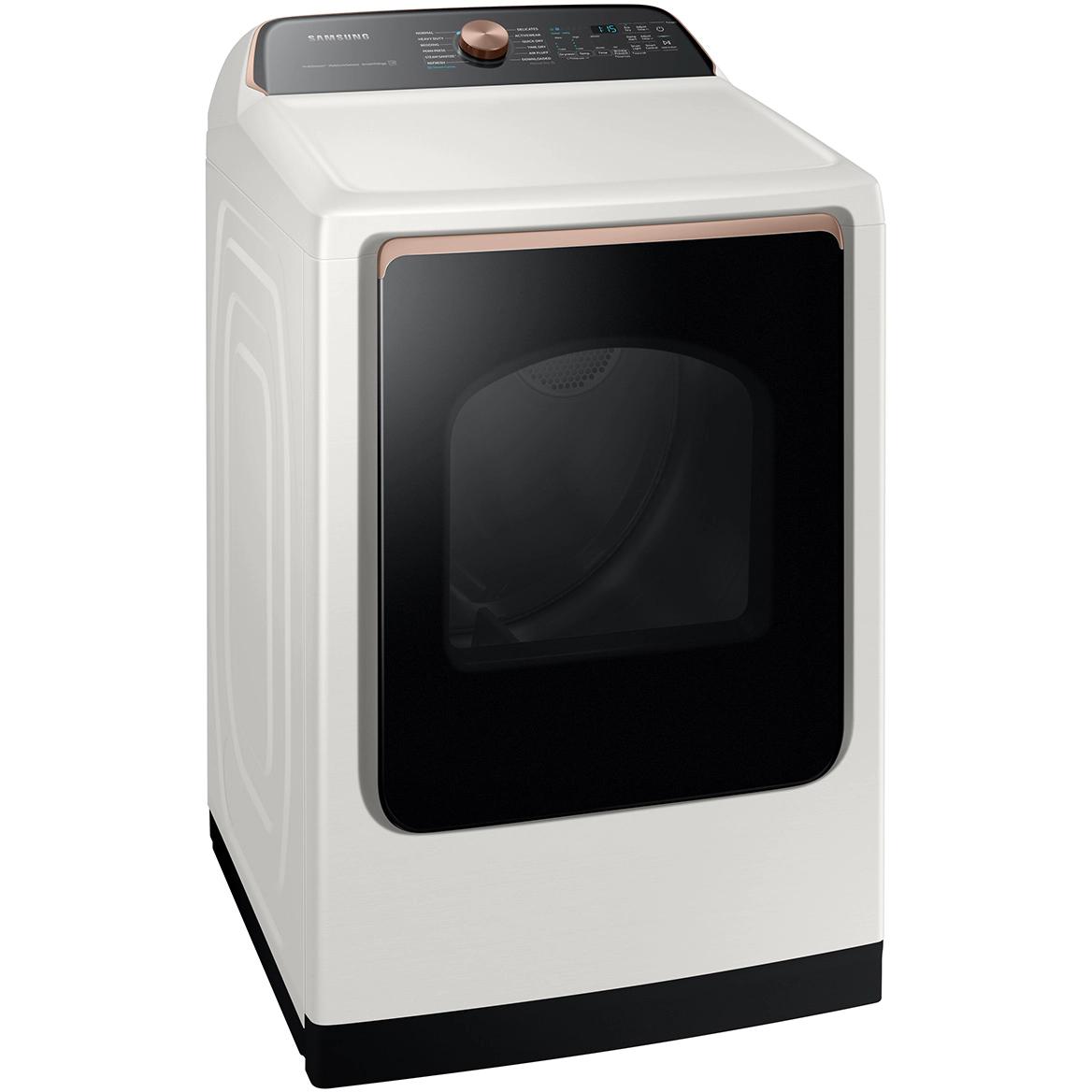  Samsung 7.4 cu. ft. Electric Dryer with Steam Sanitize+ DVE55A7300E/AC IMAGE 2