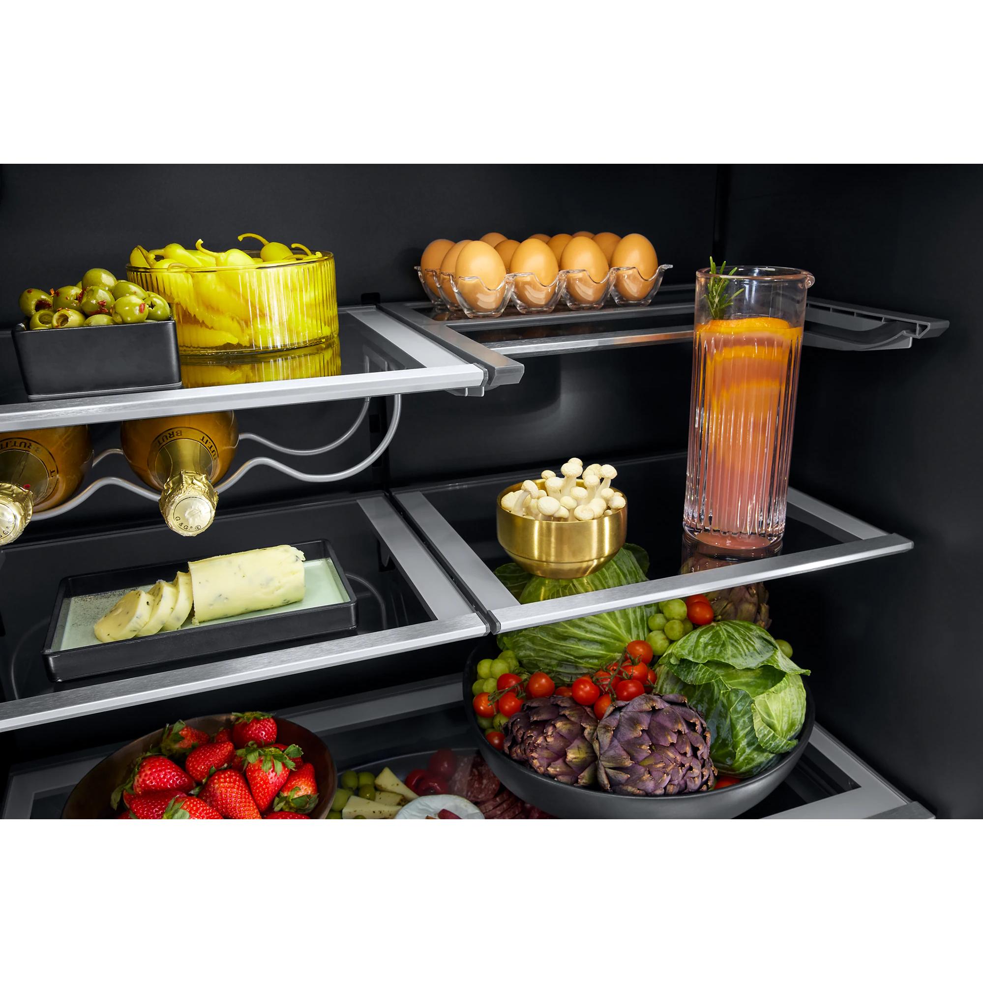  JennAir 36-inch, 23.84 cu. ft. Counter-Depth French 3-Door Refrigerator with Water and Ice Dispensing System JFFCCE72SL IMAGE 6