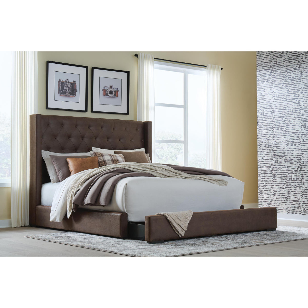 Signature Design by Ashley Lavernty PCB9002B2 King Upholstered Storage Bed IMAGE 5