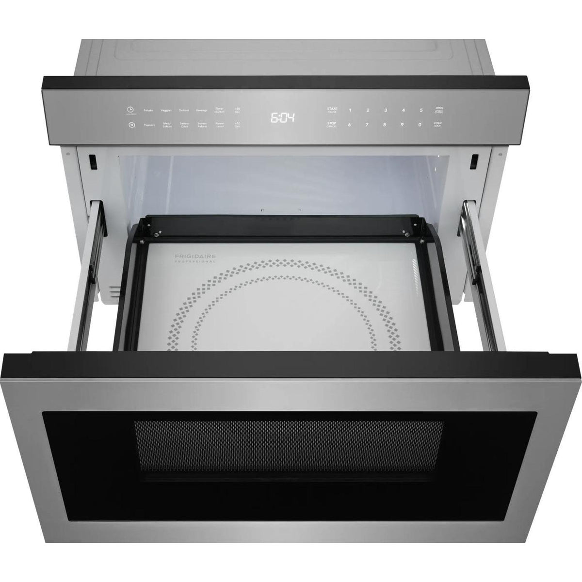  Frigidaire Professional 24-inch, 1.2 cu. ft. Built-In Drawer Microwave Oven with IllumiTouch™ Control Panel UMBW2411AS IMAGE 4
