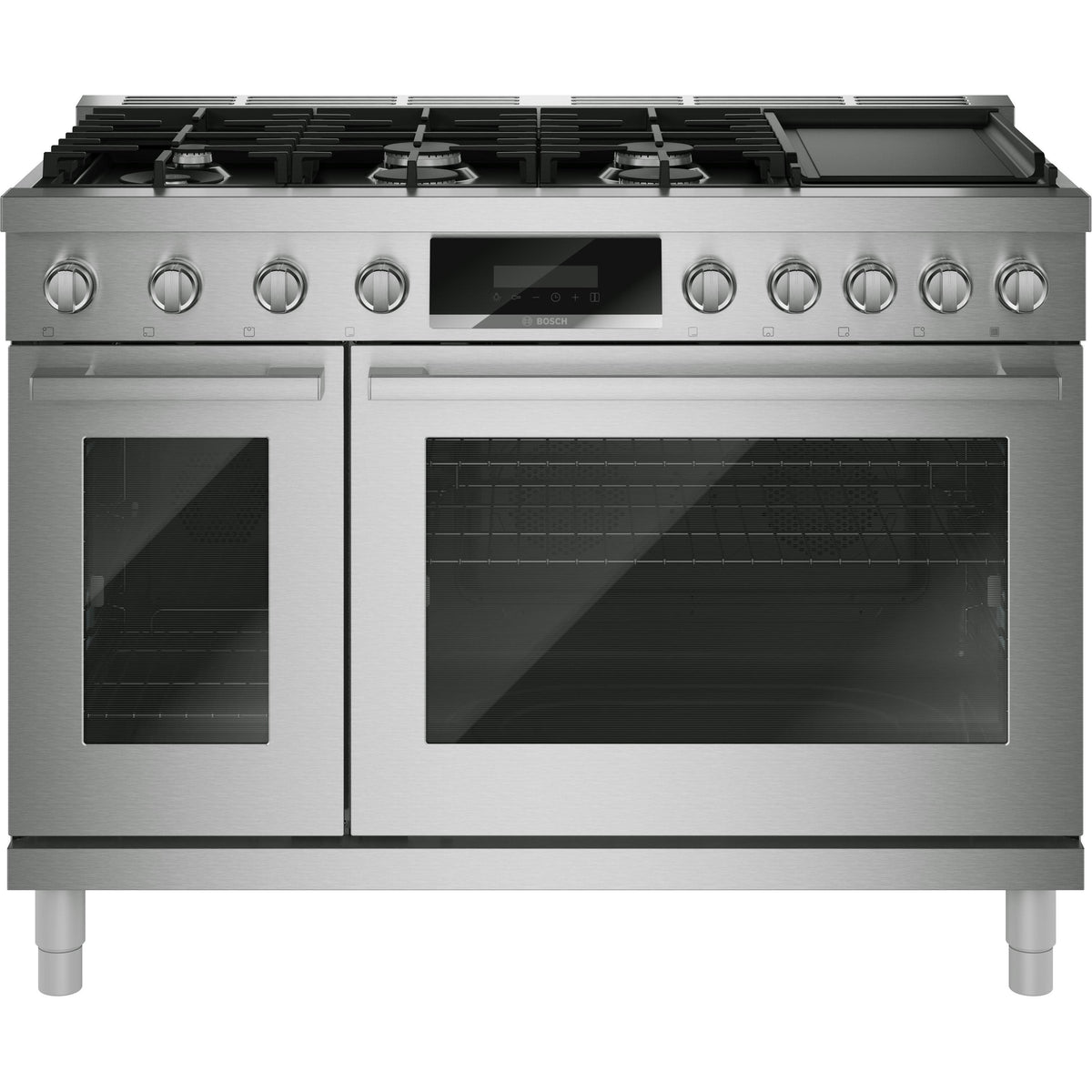  Bosch 800 Series 48-inch Freestanding Dual-Fuel Range with Griddle HDS8857UC IMAGE 1
